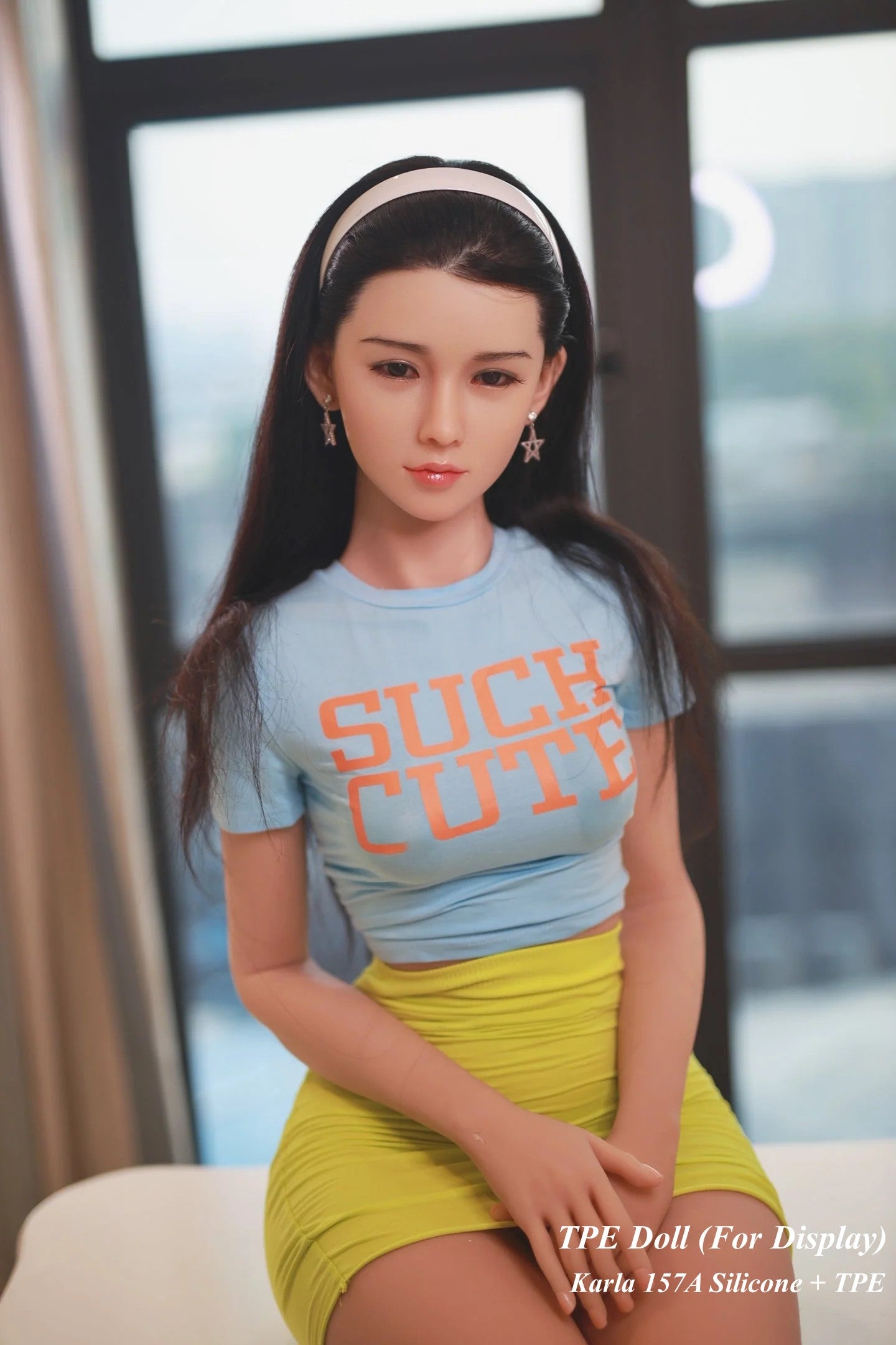 JYDOLL Hybrid Doll Life-like Fashion Display Mannequins for Display [ Silicone Head + TPE Body 157A Karla ]