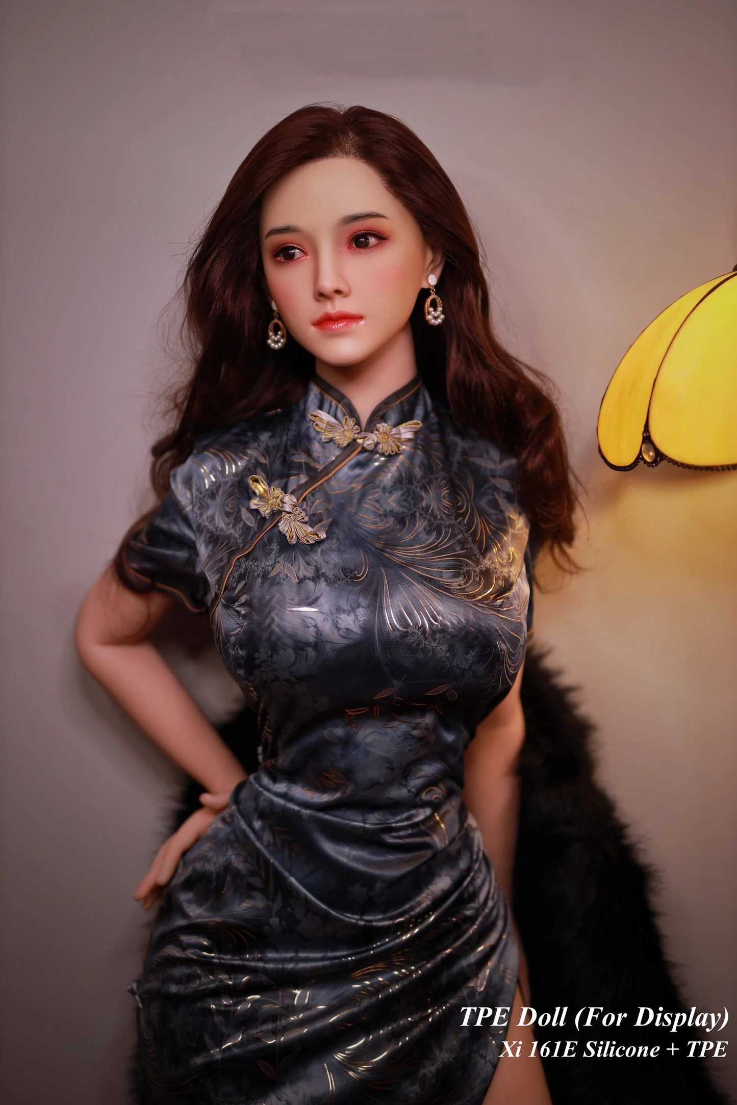 JYDOLL Hybrid Doll Life-like Fashion Display Mannequins for Display [ Silicone Head + TPE Body 161E Xi ]