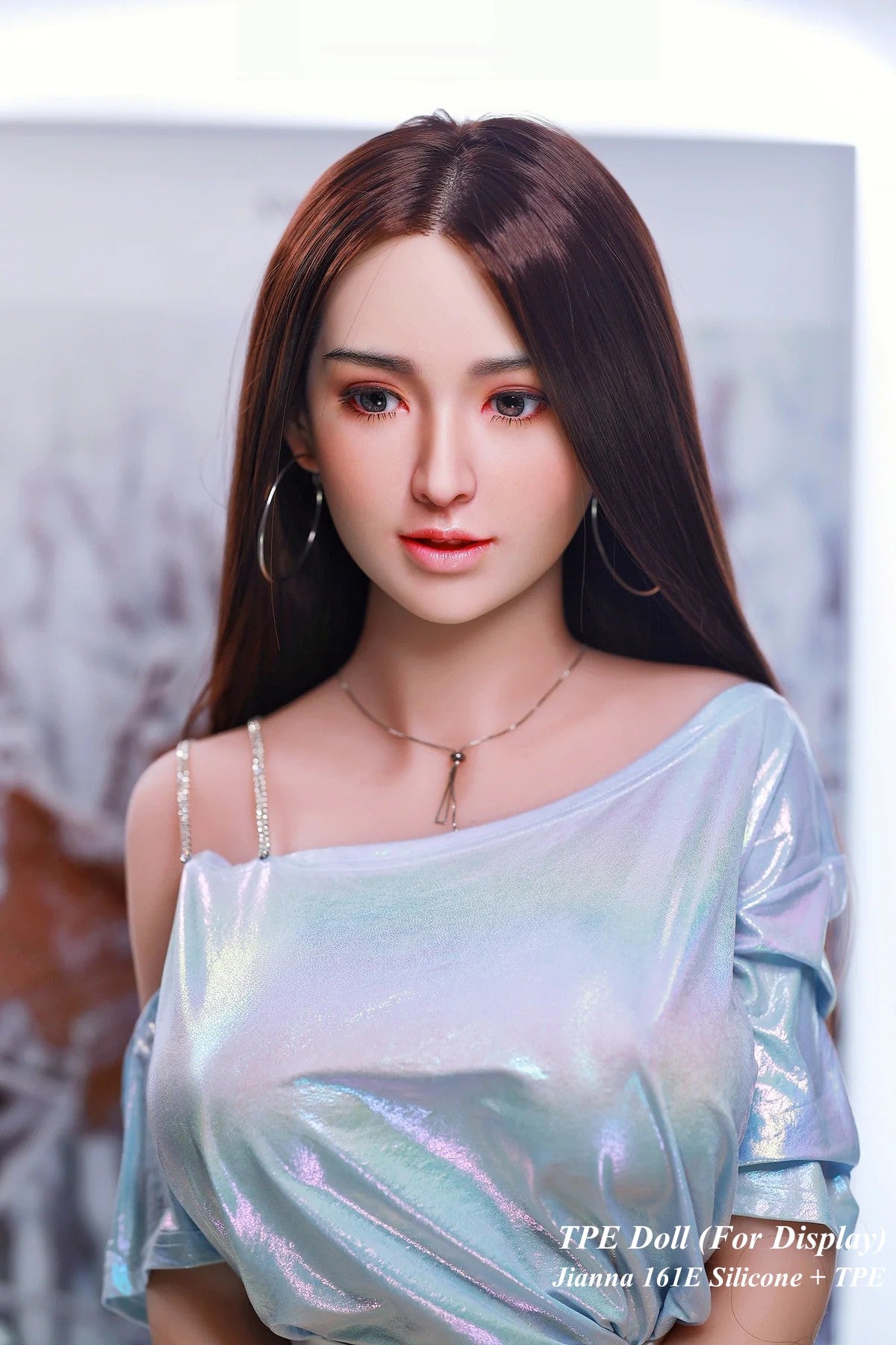 JYDOLL Hybrid Doll Life-like Fashion Display Mannequins for Display [ Silicone Head + TPE Body 161E Jianna ]