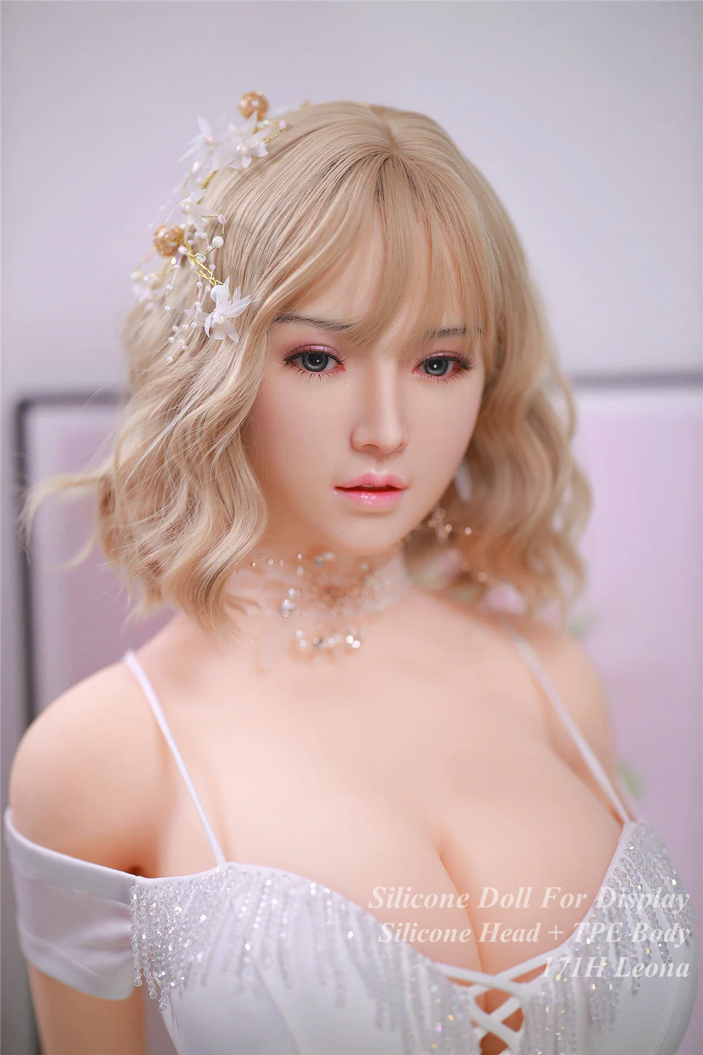 JYDOLL Hybrid Doll Life-like Fashion Display Mannequins for Display [ Silicone Head + TPE Body 171H Leona ]