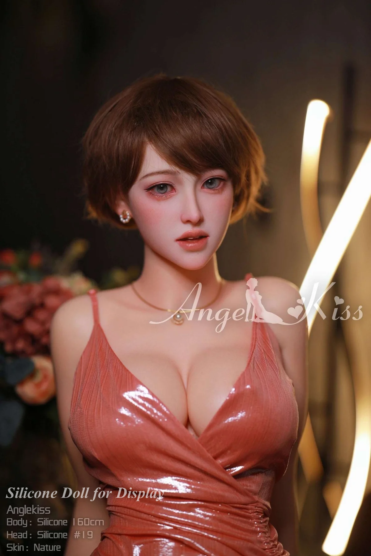 WMDOLL Full Silicone Doll Life-like Fashion Display Mannequins For Display [ 160E Head #LS19 ]