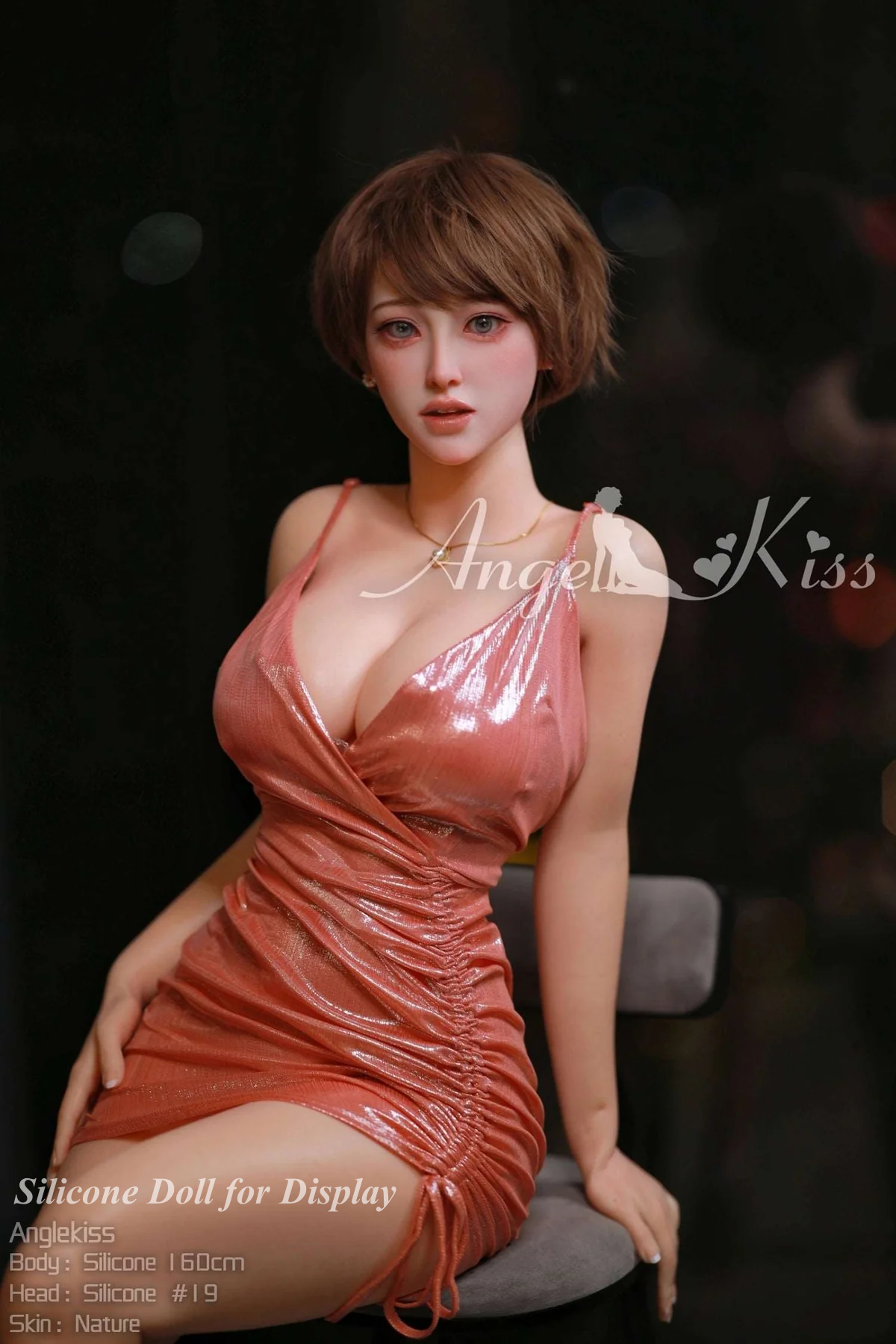 WMDOLL Full Silicone Doll Life-like Fashion Display Mannequins For Display [ 160E Head #LS19 ]