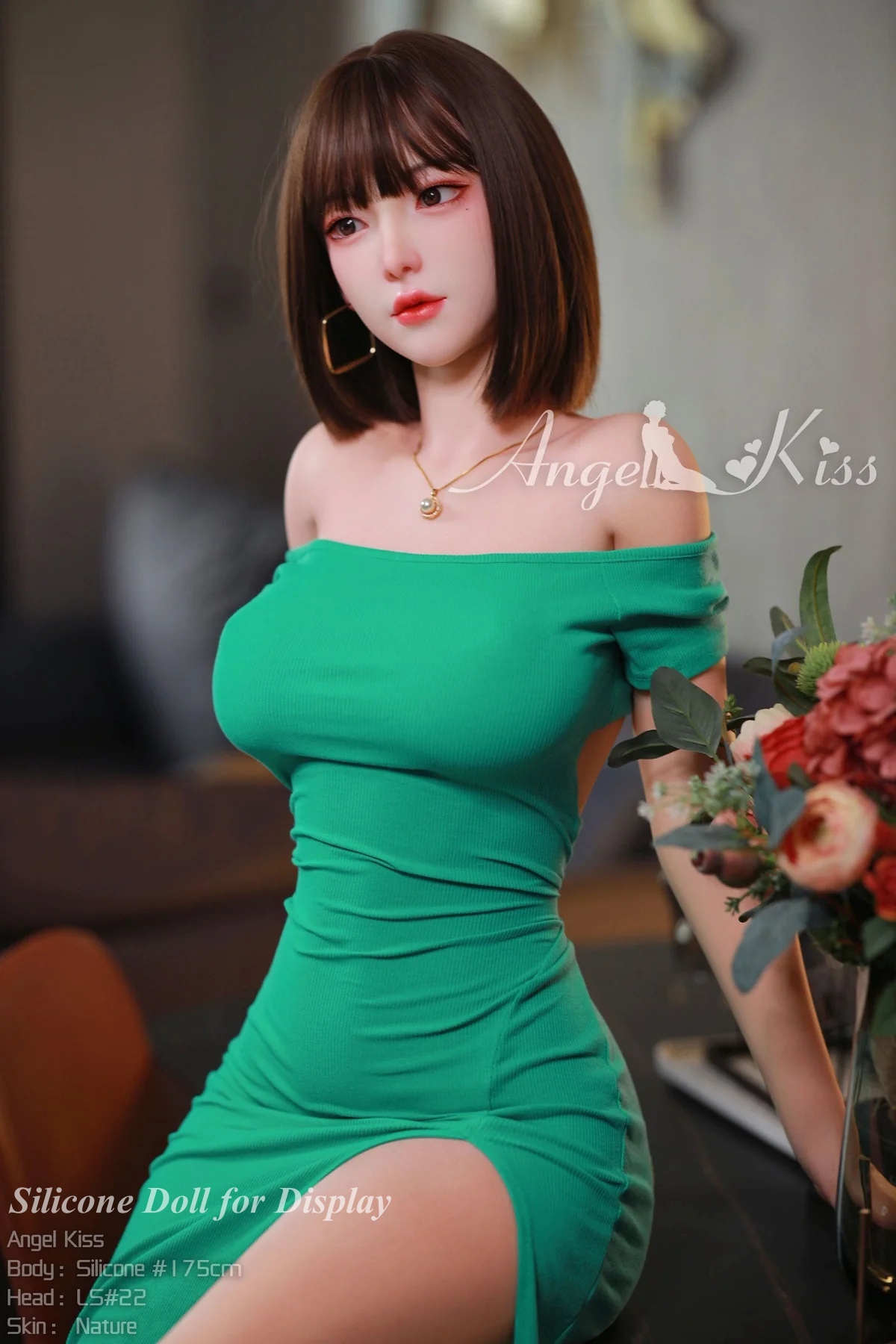 WMDOLL Full Silicone Doll Life-like Fashion Display Mannequins For Display [ 175D Head #LS22 ]