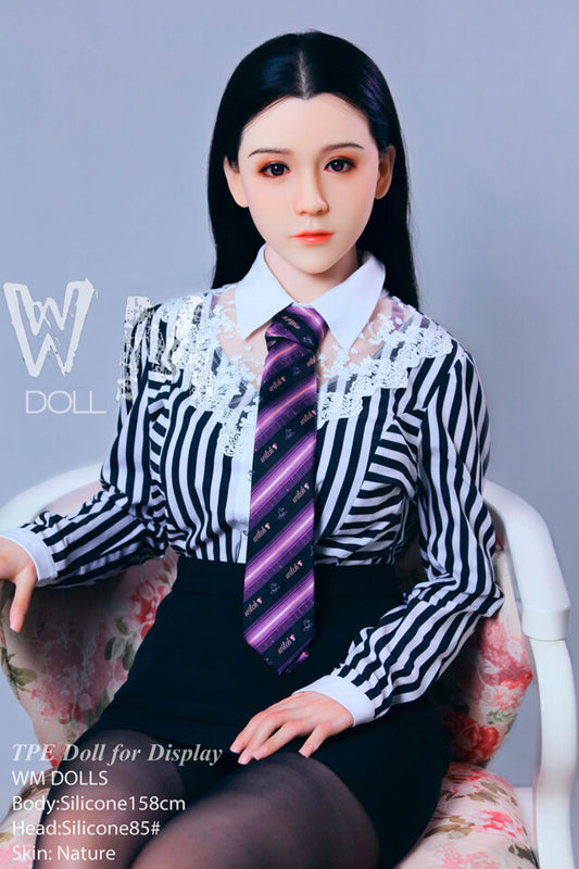 WMDOLL Silicone Doll Life-like Fashion Display Mannequins For Display [ Silicone Head + TPE Body 158D Head #S85 ]