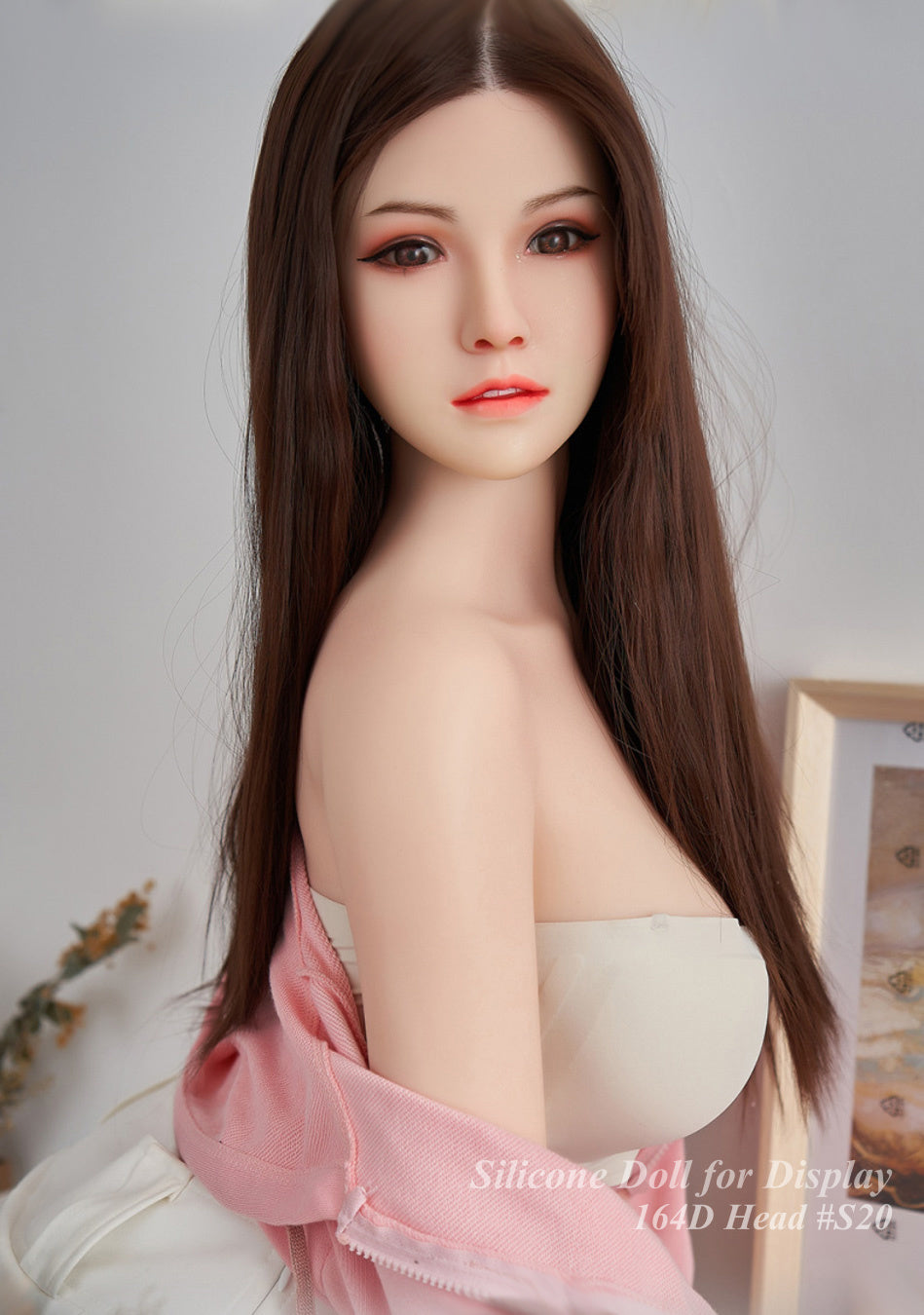 WMDOLL Full Silicone Doll Life-like Fashion Display Mannequins For Display [ 164D Head #LS20 ]