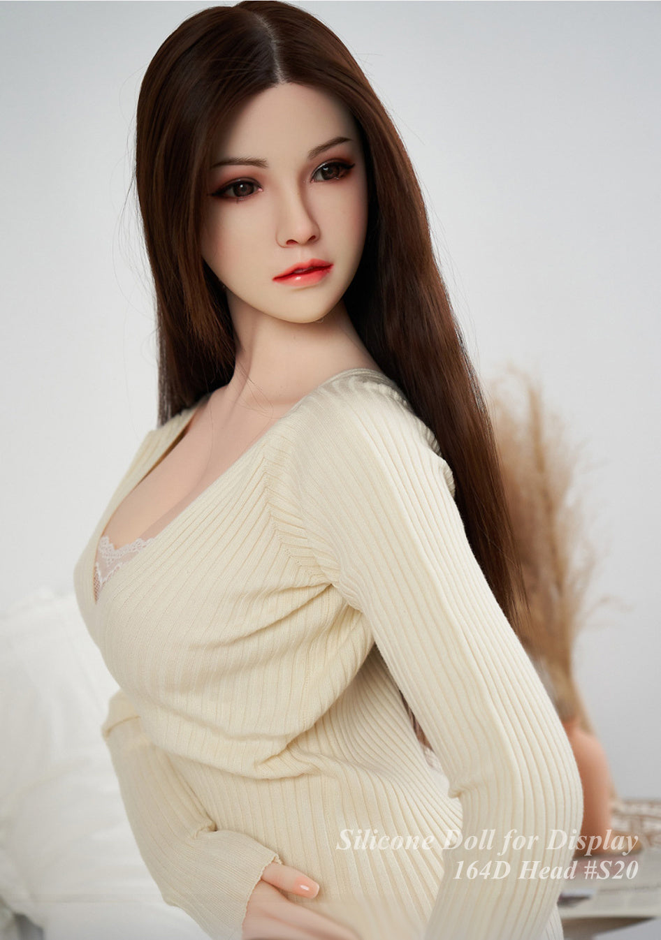 WMDOLL Full Silicone Doll Life-like Fashion Display Mannequins For Display [ 164D Head #LS20 ]