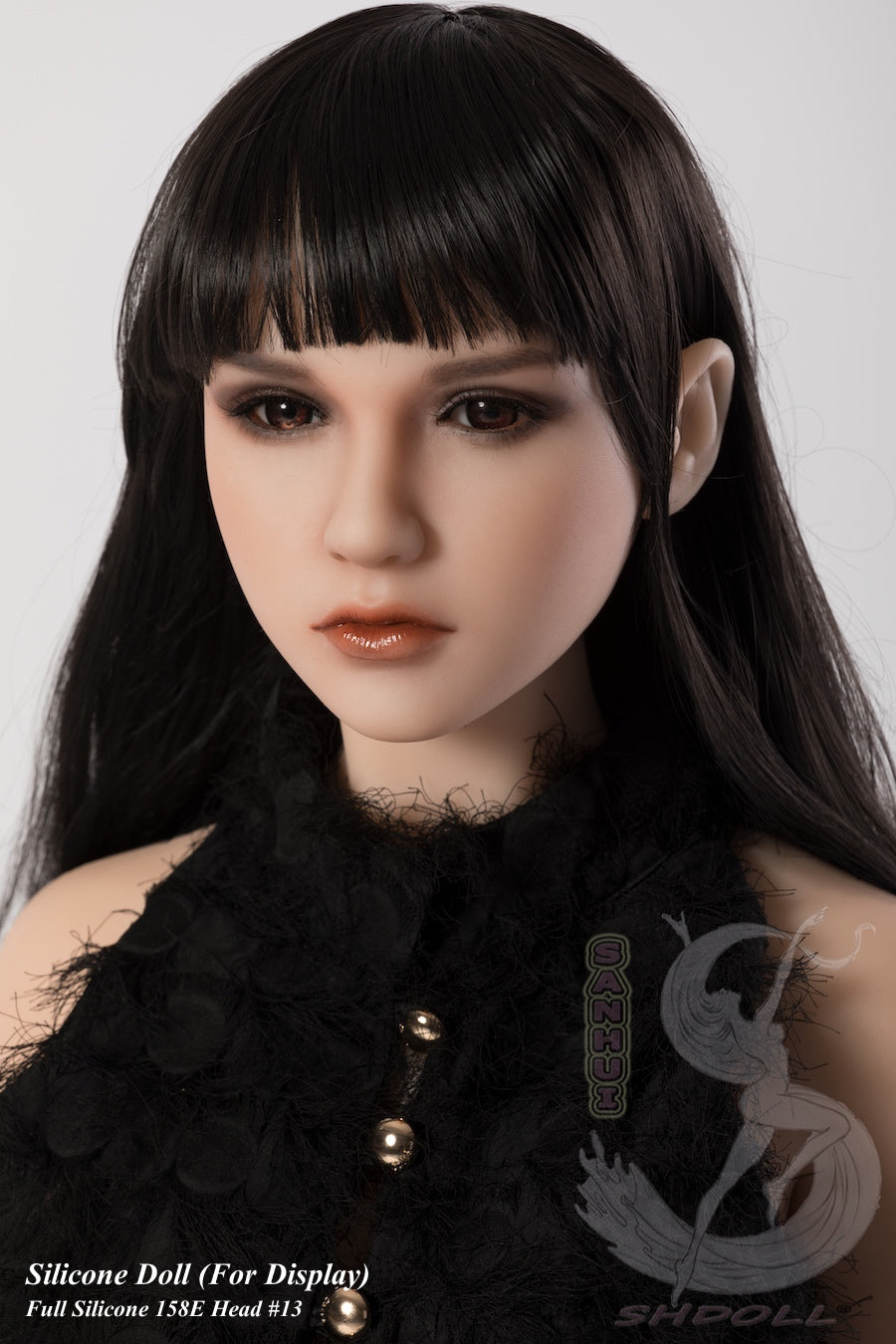 Sanhui Doll Full Silicone Doll Life-like Fashion Display Mannequins For Display [ 158E Head #13 ]