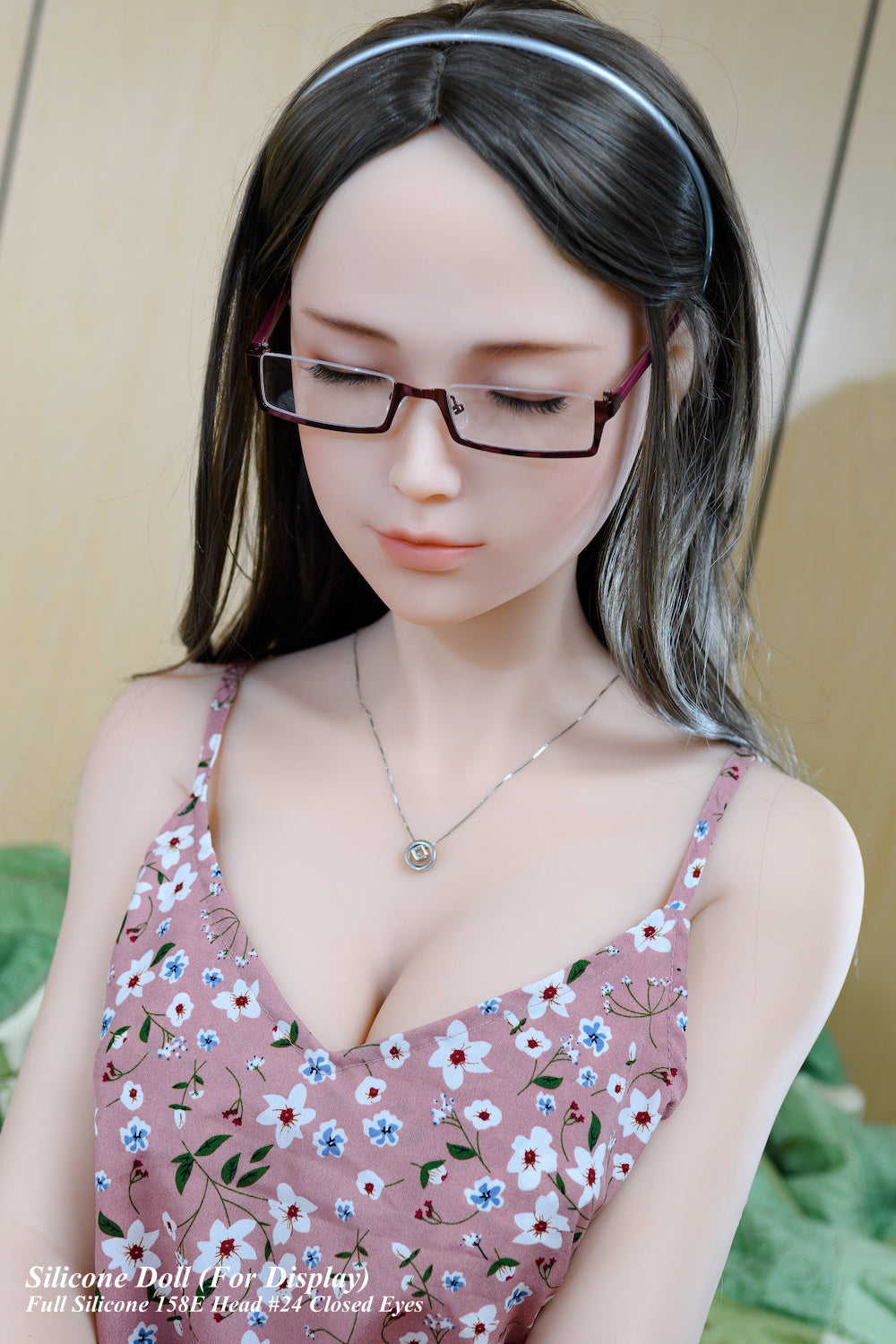 Sanhui Doll Full Silicone Doll Life-like Fashion Display Mannequins For Display [ 158E Head #24 Closed Eyes ]