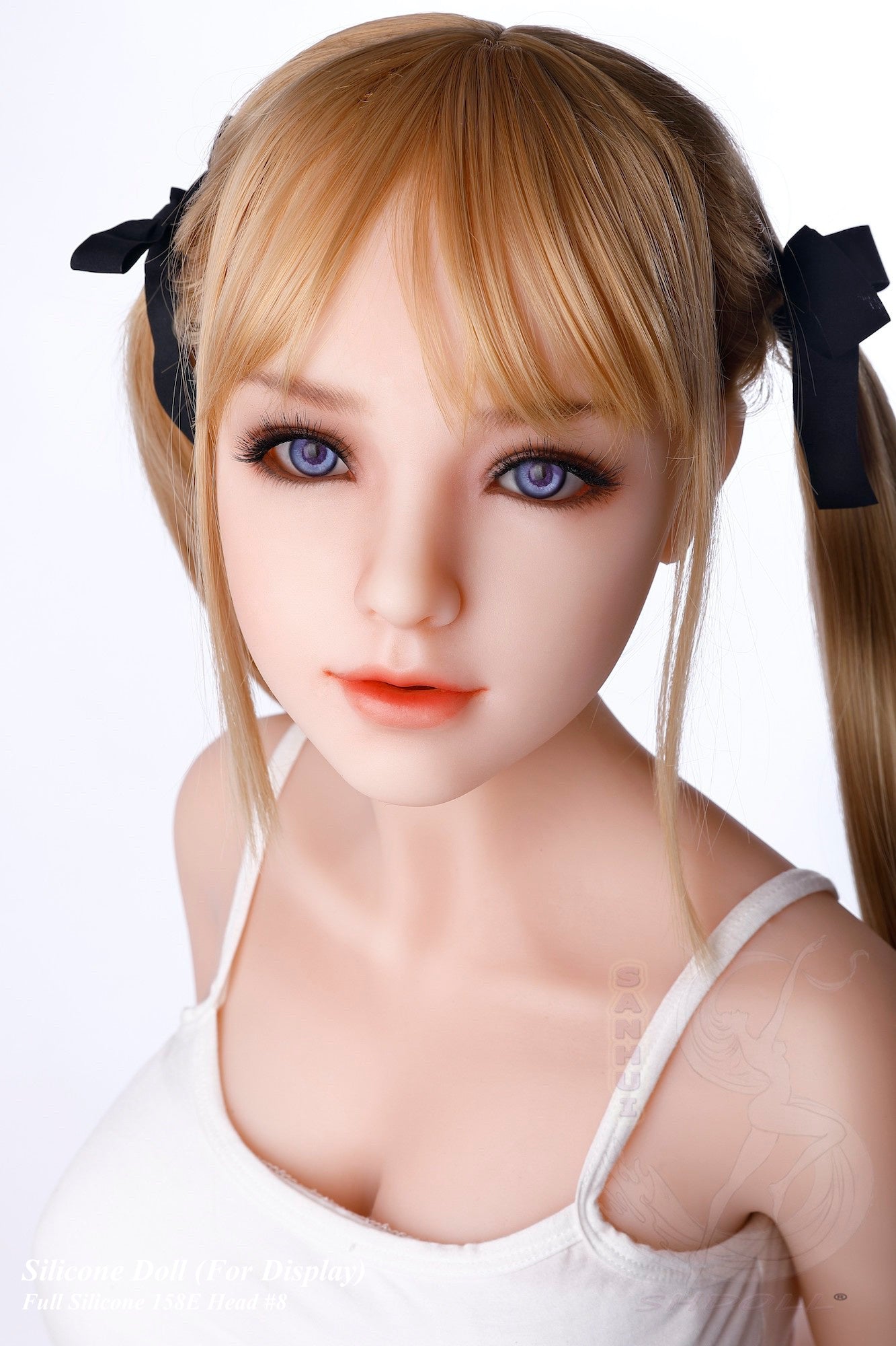 Sanhui Doll Full Silicone Doll Life-like Fashion Display Mannequins For Display [ 158E Head #8 ]