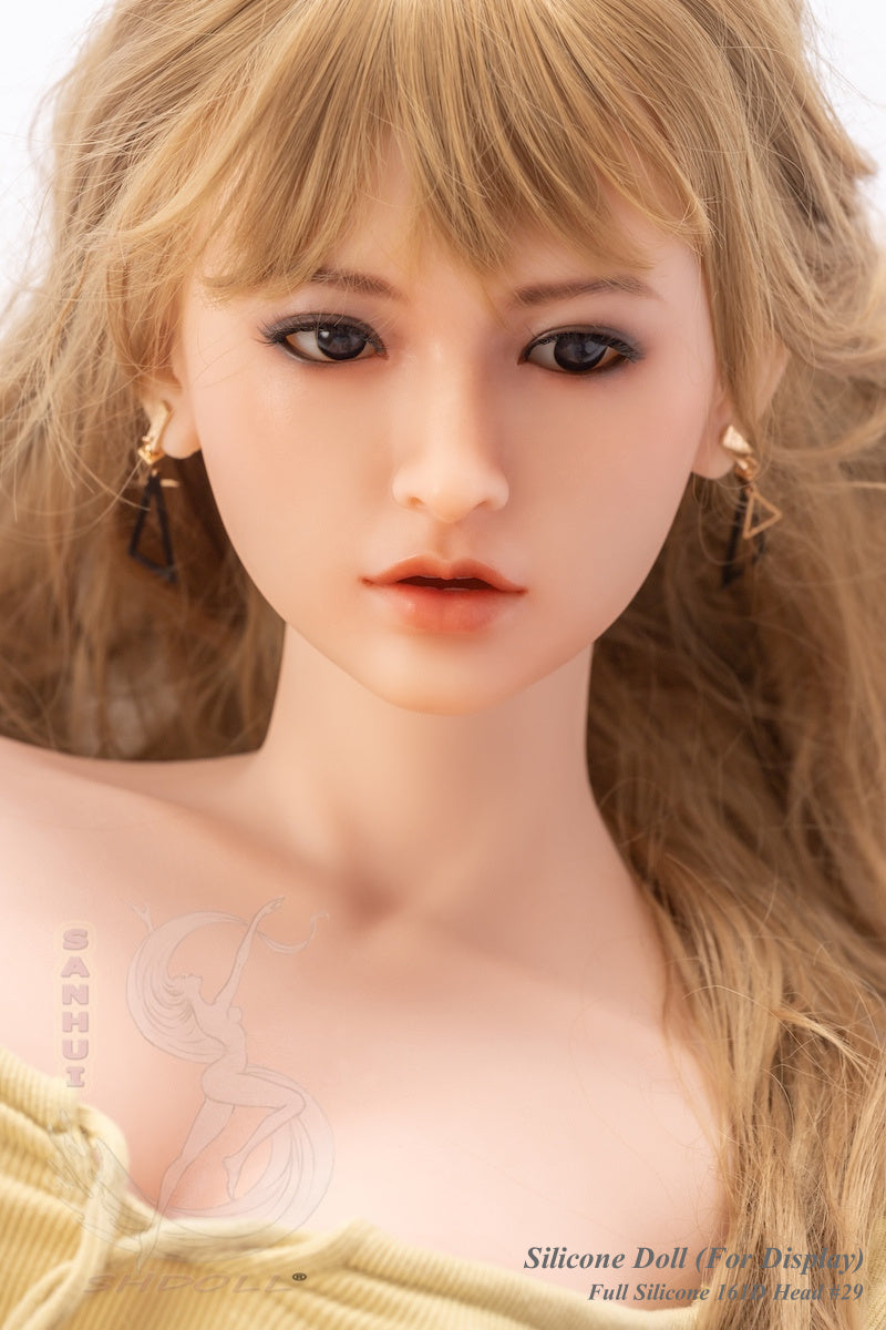 Sanhui Doll Full Silicone Doll Life-like Fashion Display Mannequins For Display [ 161D Head #29 ]