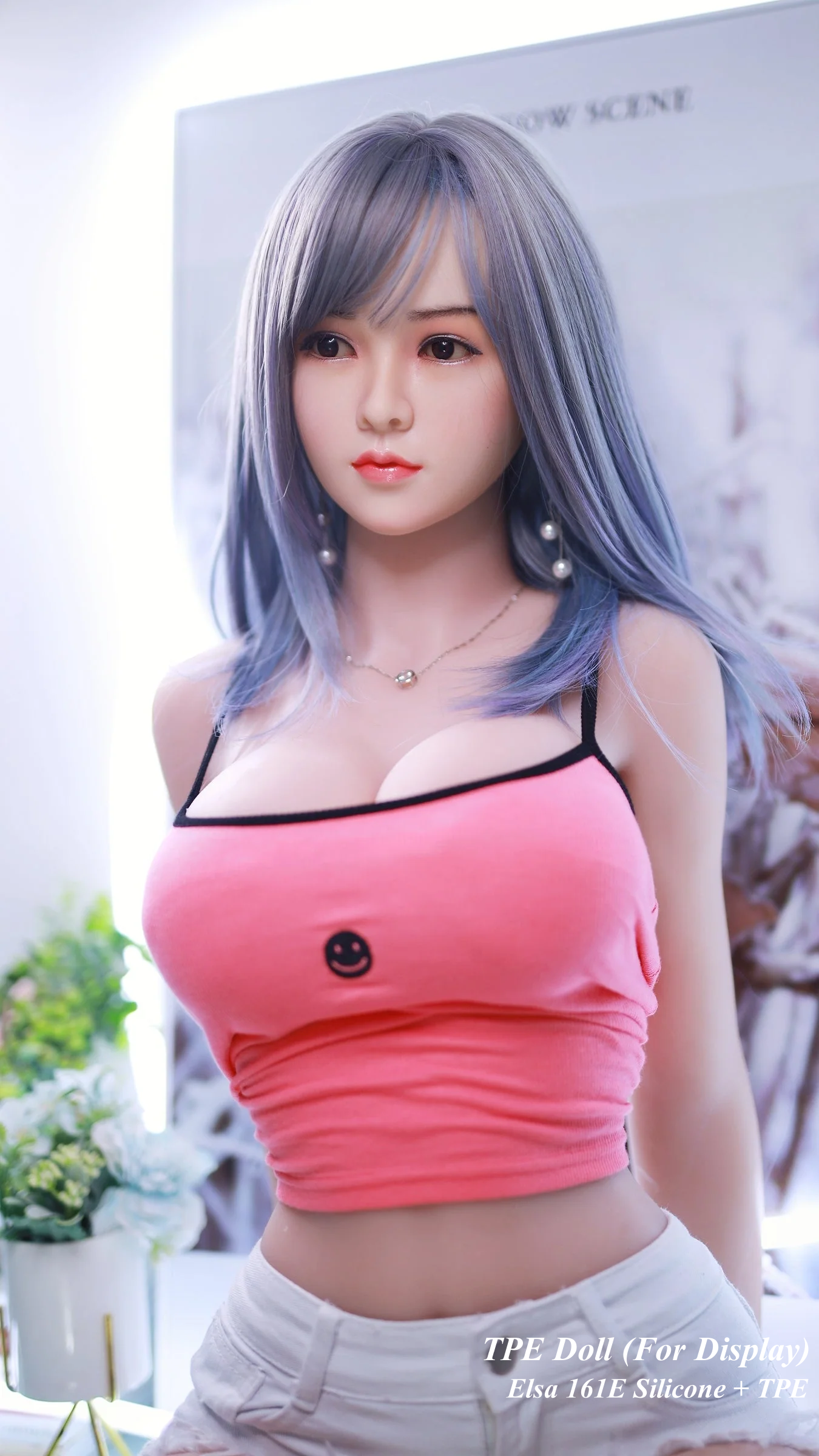 JYDOLL Hybrid Doll Life-like Fashion Display Mannequins for Display [ Silicone Head + TPE Body 161E Elsa ]