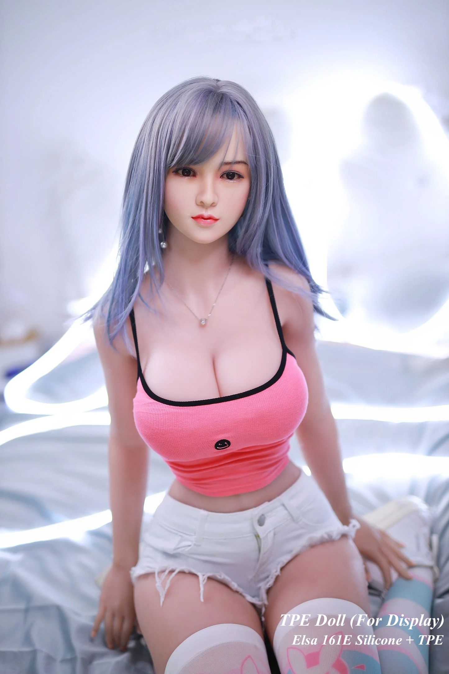 JYDOLL Hybrid Doll Life-like Fashion Display Mannequins for Display [ Silicone Head + TPE Body 161E Elsa ]