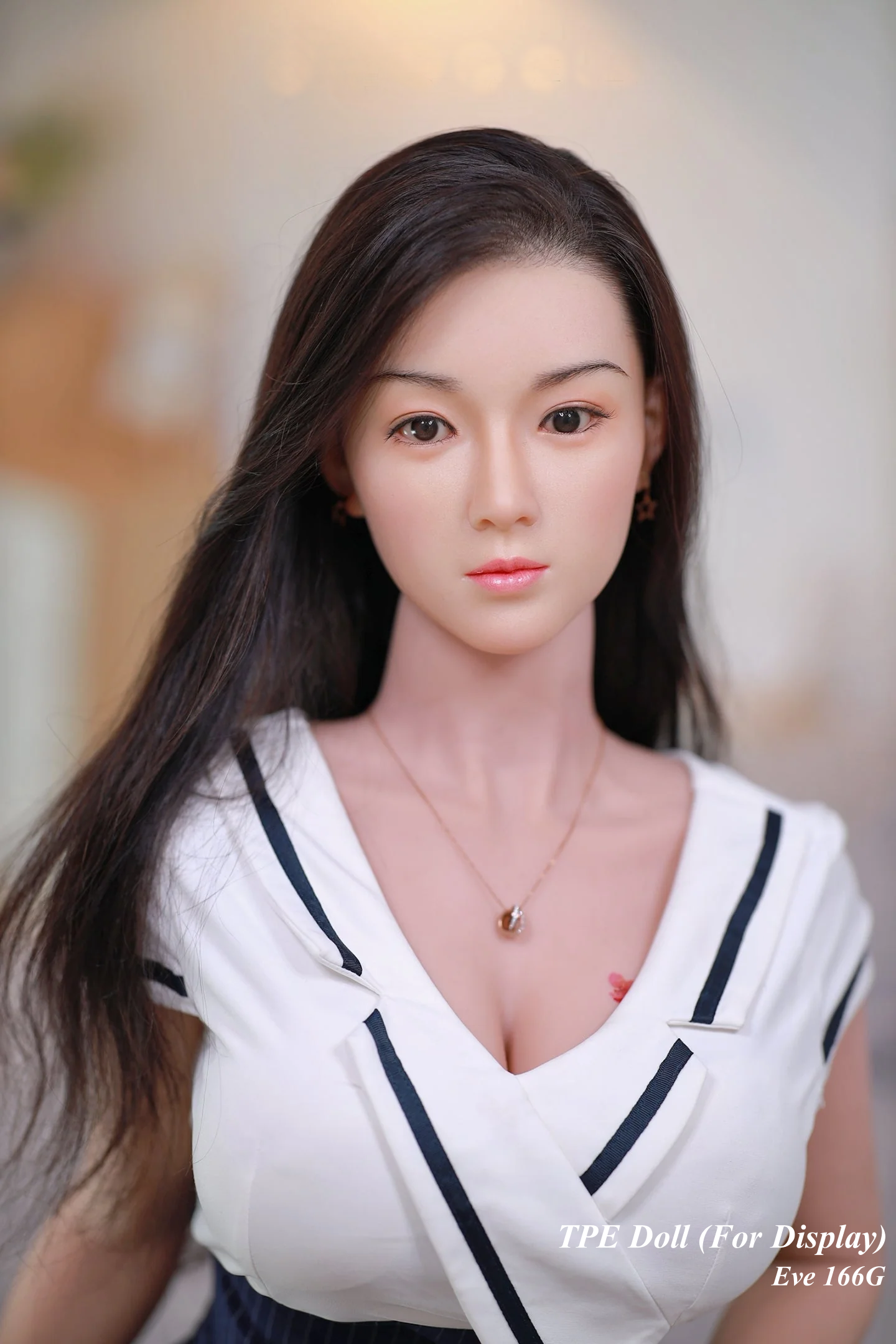 JYDOLL Hybrid Doll Life-like Fashion Display Mannequins for Display [ Silicone Head + TPE Body 166G Eve ]