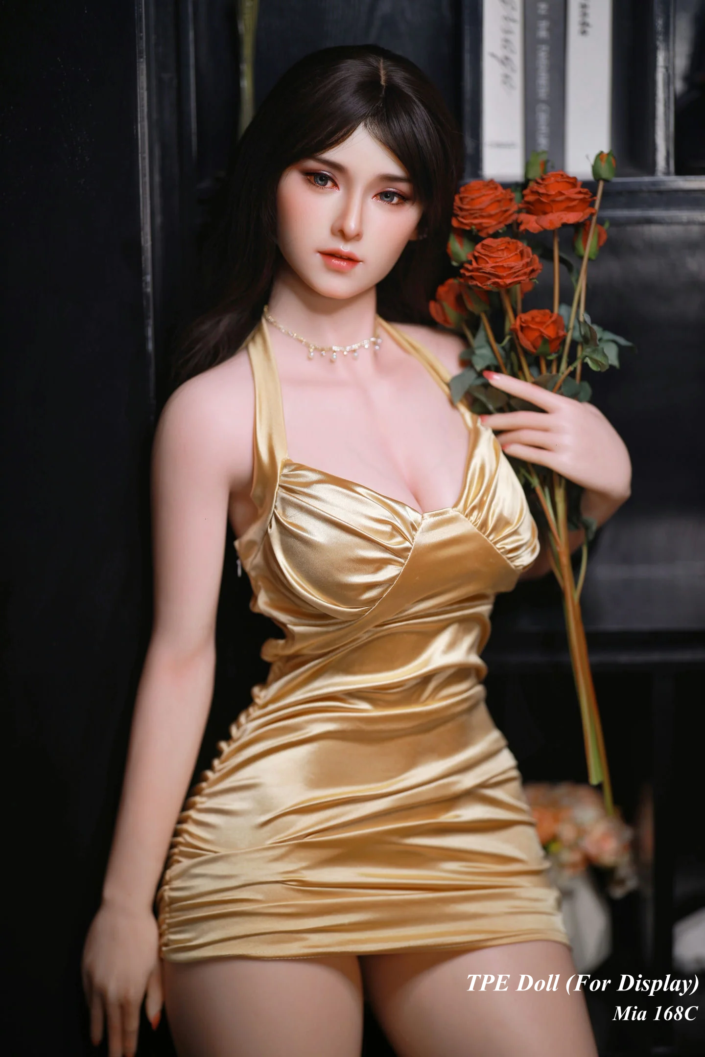 JYDOLL Hybrid Doll Life-like Fashion Display Mannequins for Display [ Silicone Head + TPE Body 168C Mia ]