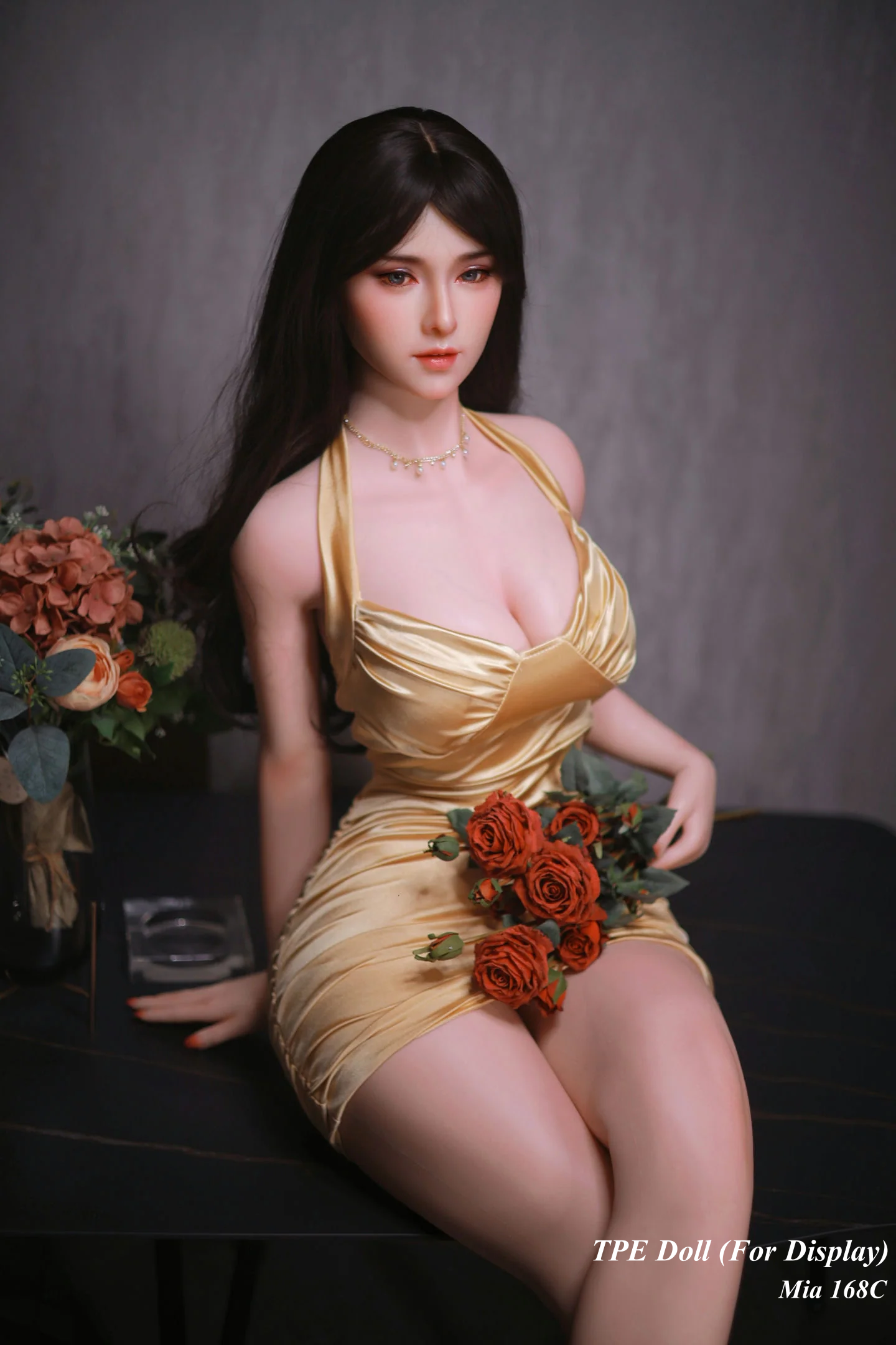 JYDOLL Hybrid Doll Life-like Fashion Display Mannequins for Display [ Silicone Head + TPE Body 168C Mia ]