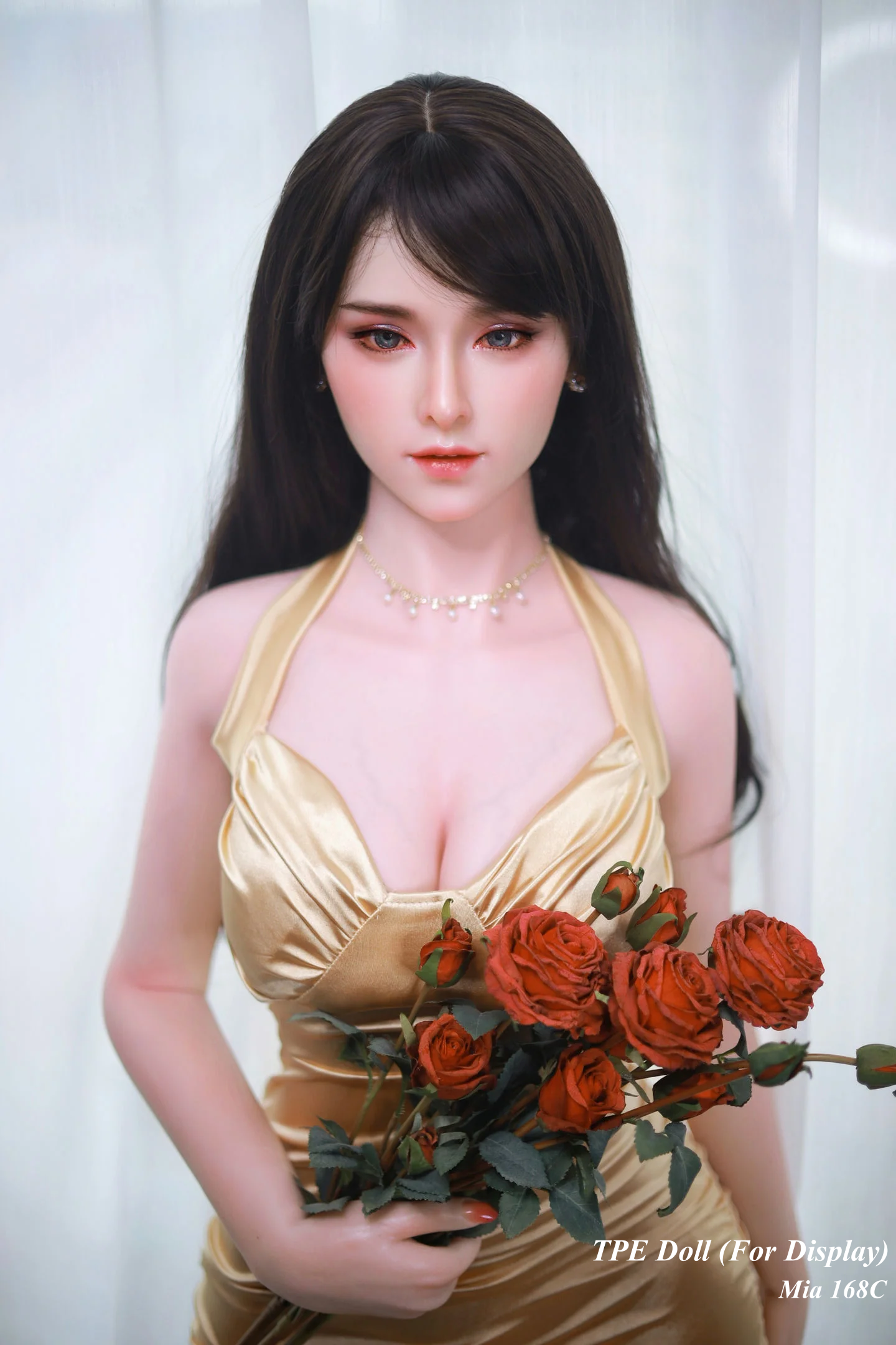 JYDOLL Hybrid Doll Life-like Fashion Display Mannequins for Display [ Silicone Head + TPE Body 168C Mia ]