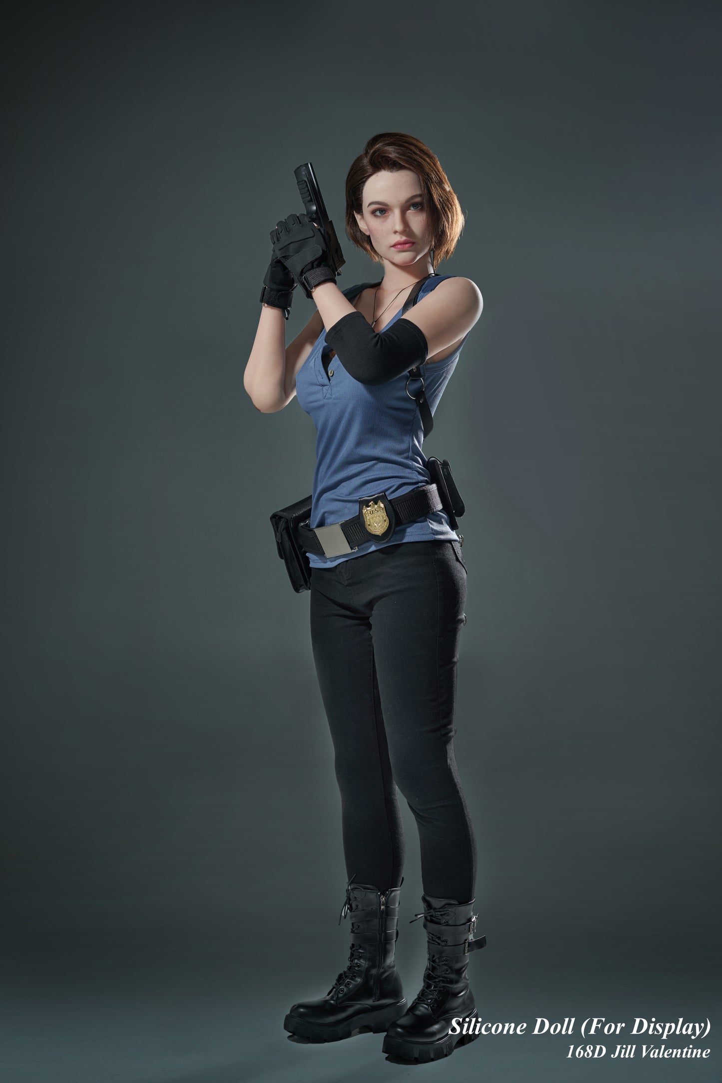 Game Lady Full Silicone Doll Gaming Character Fashion Display Mannequins For Display [RESIDENT EVIL - 168D Jill Valentine]