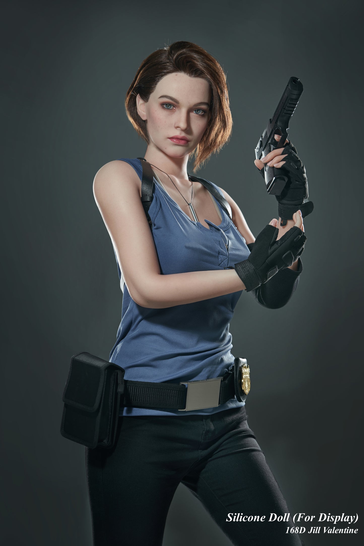 Game Lady Full Silicone Doll Gaming Character Fashion Display Mannequins For Display [RESIDENT EVIL - 168D Jill Valentine]