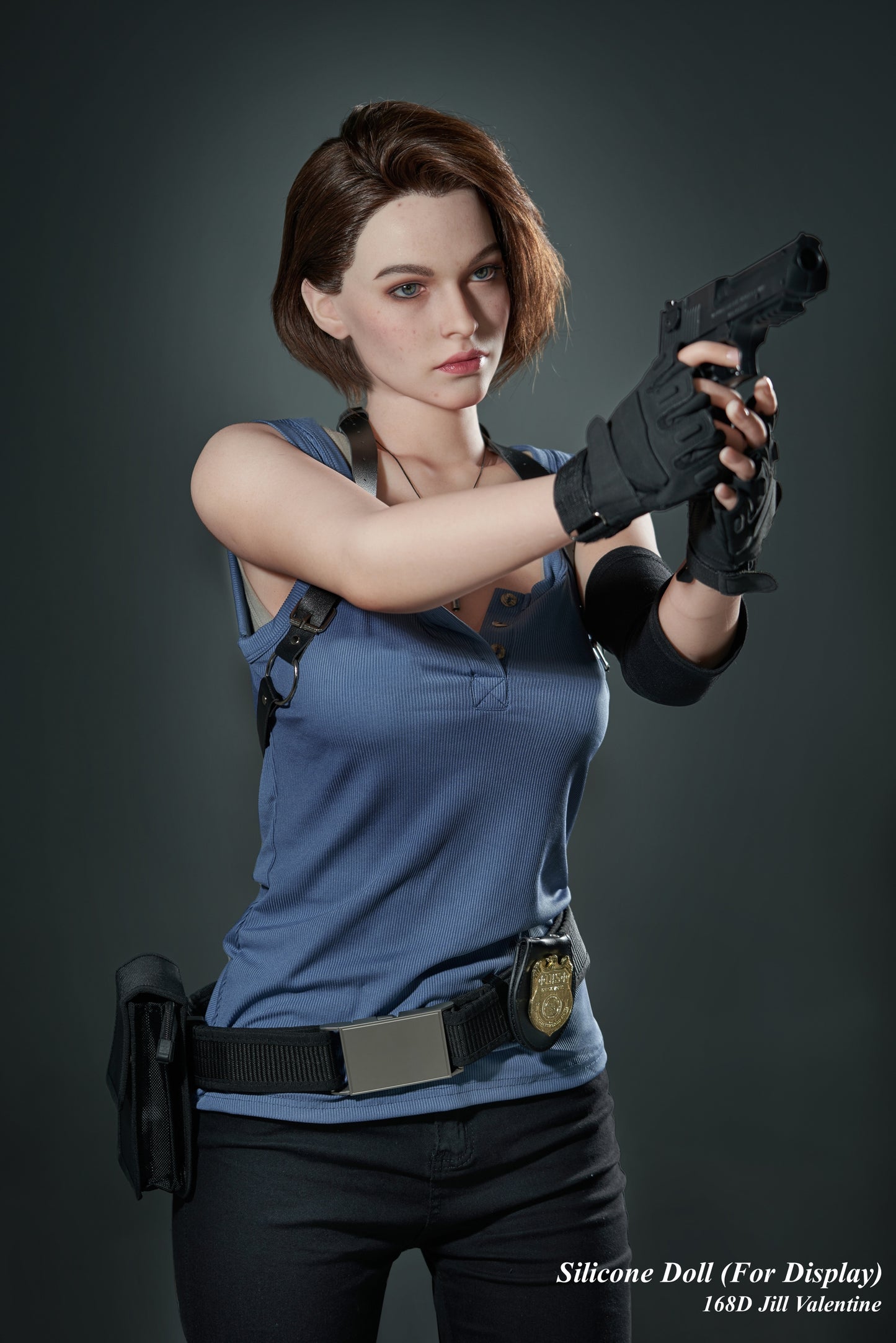 Game Lady Full Silicone Doll Gaming Character Fashion Display Mannequins For Display [RESIDENT EVIL - 168D Jill Valentine]