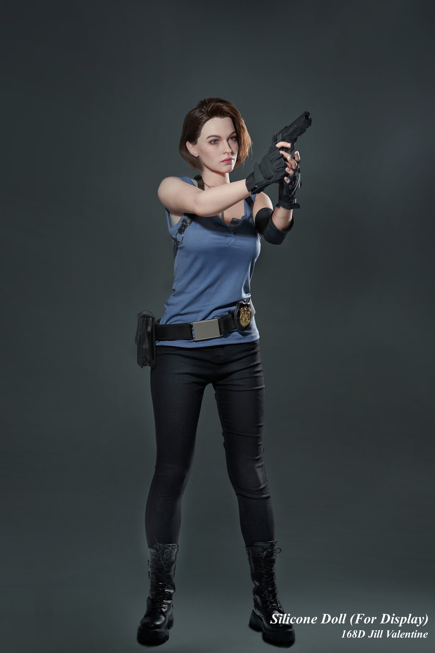 Game Lady Full Silicone Doll Gaming Character Fashion Display Mannequins For Display [RESIDENT EVIL - 168D Jill Valentine]