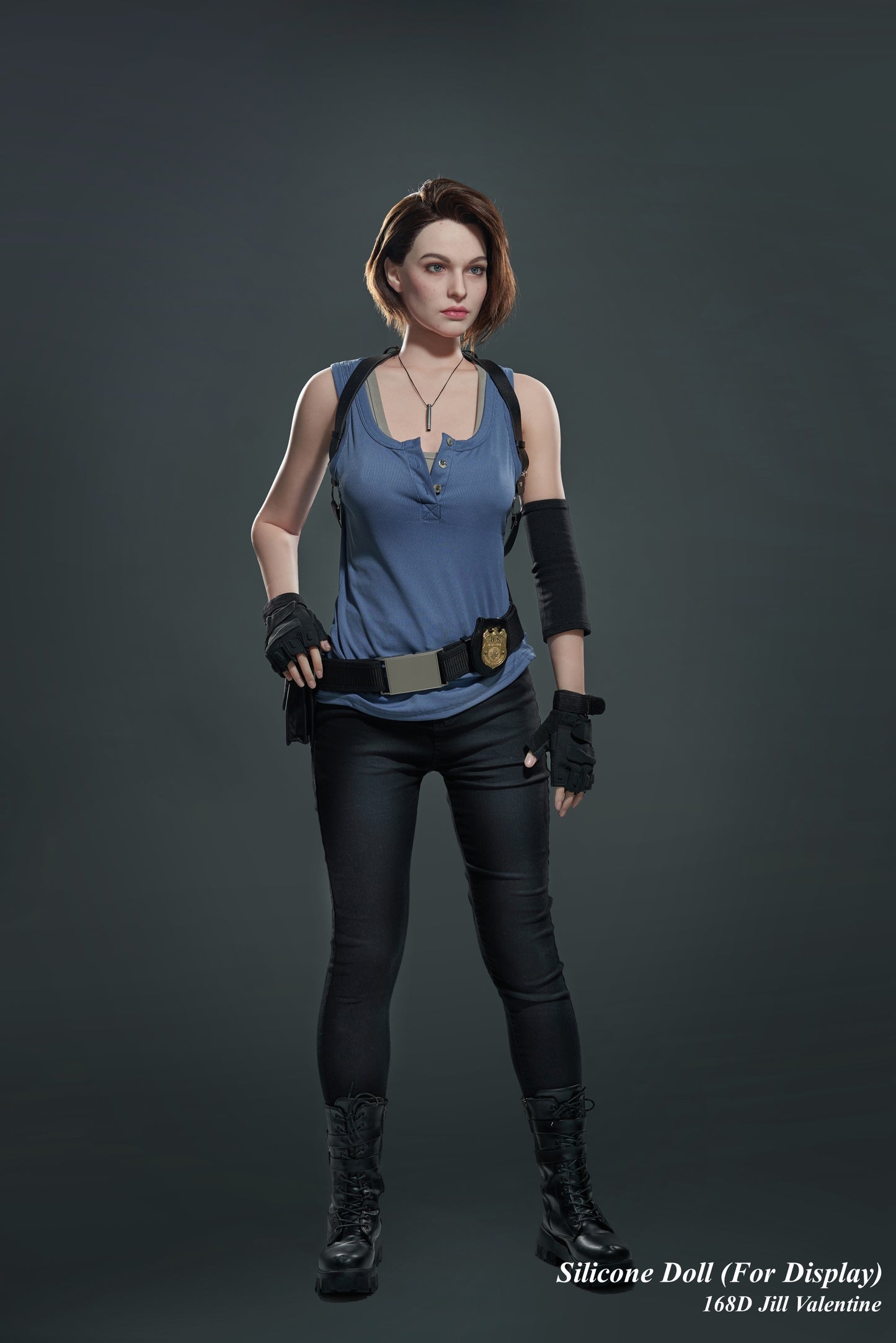 Game Lady Full Silicone Doll Gaming Character Fashion Display Mannequins For Display [RESIDENT EVIL - 168D Jill Valentine]