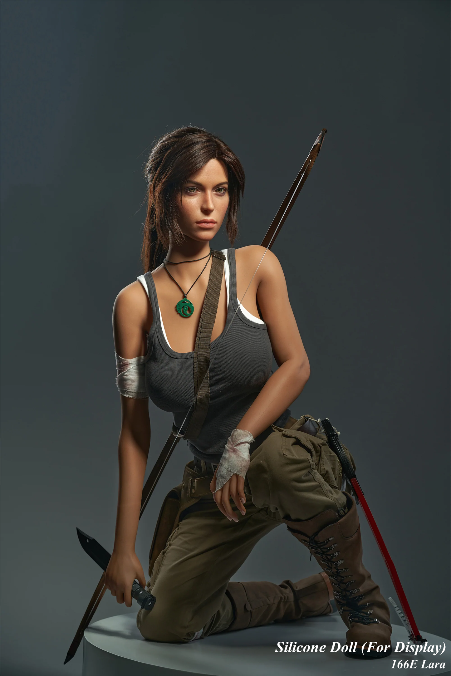 Game Lady Full Silicone Doll Gaming Character Fashion Display Mannequins For Display [TOMB RAIDER- 166E Lara]