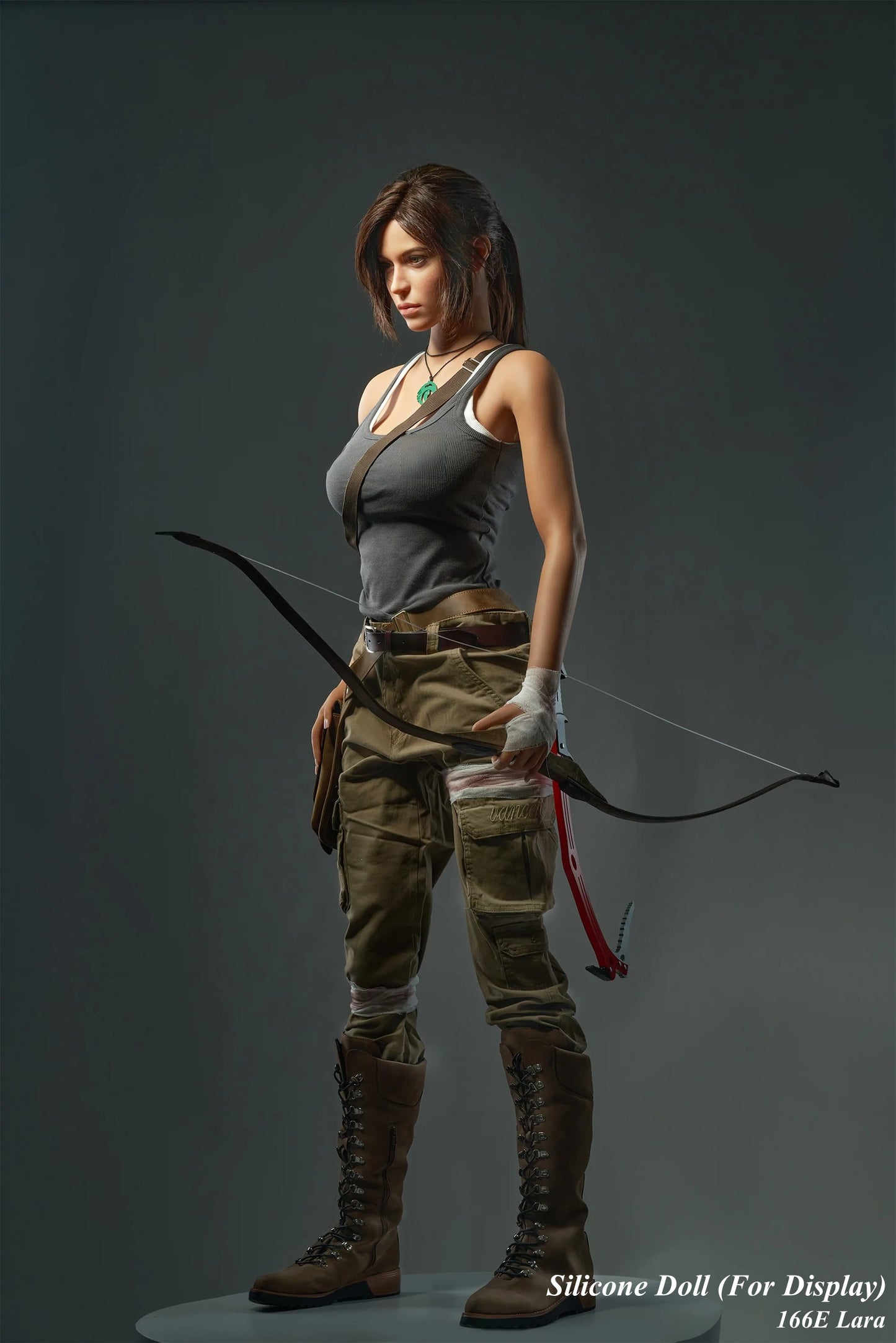 Game Lady Full Silicone Doll Gaming Character Fashion Display Mannequins For Display [TOMB RAIDER- 166E Lara]