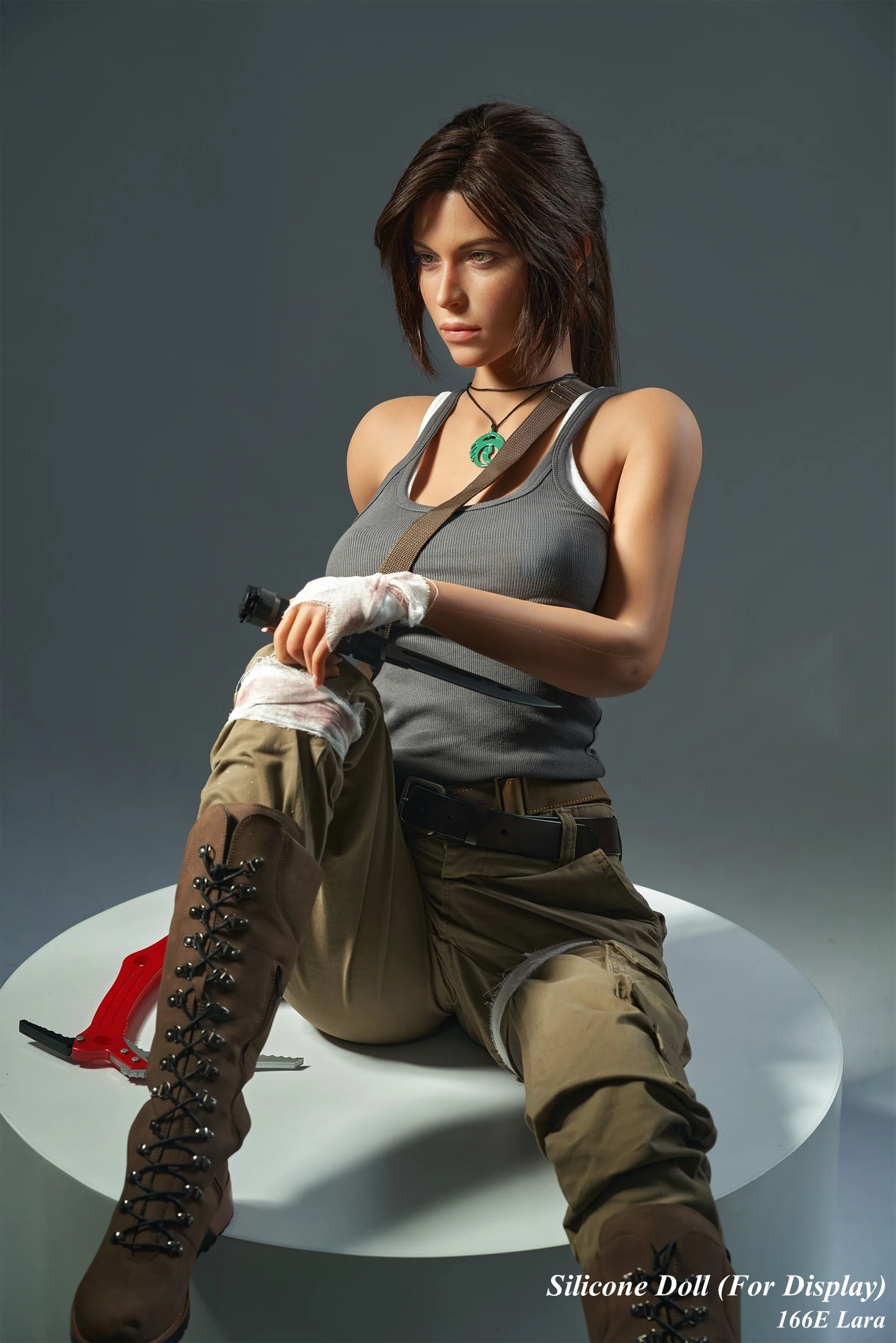 Game Lady Full Silicone Doll Gaming Character Fashion Display Mannequins For Display [TOMB RAIDER- 166E Lara]