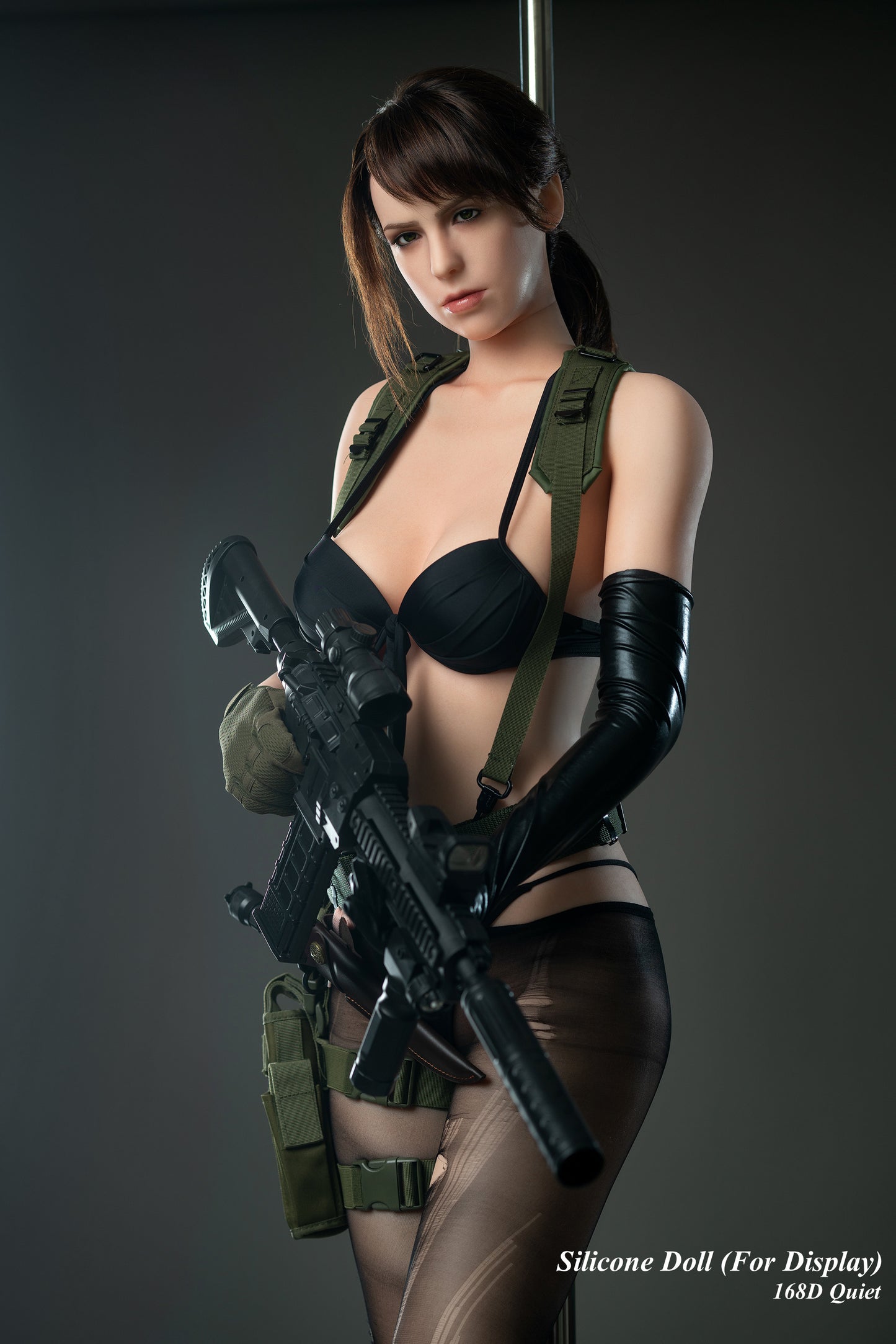 Game Lady Full Silicone Doll Gaming Fashion Display Mannequins For Display [METAL GEAR SOLID V - 168D Quiet]