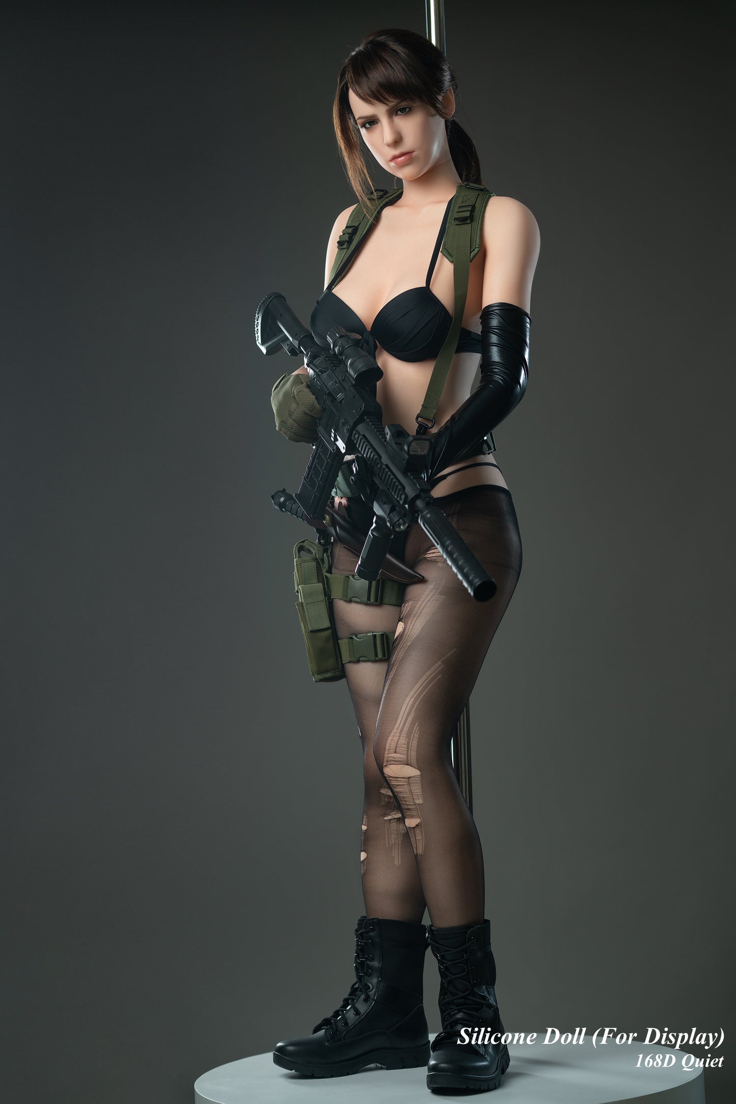 Game Lady Full Silicone Doll Gaming Fashion Display Mannequins For Display [METAL GEAR SOLID V - 168D Quiet]