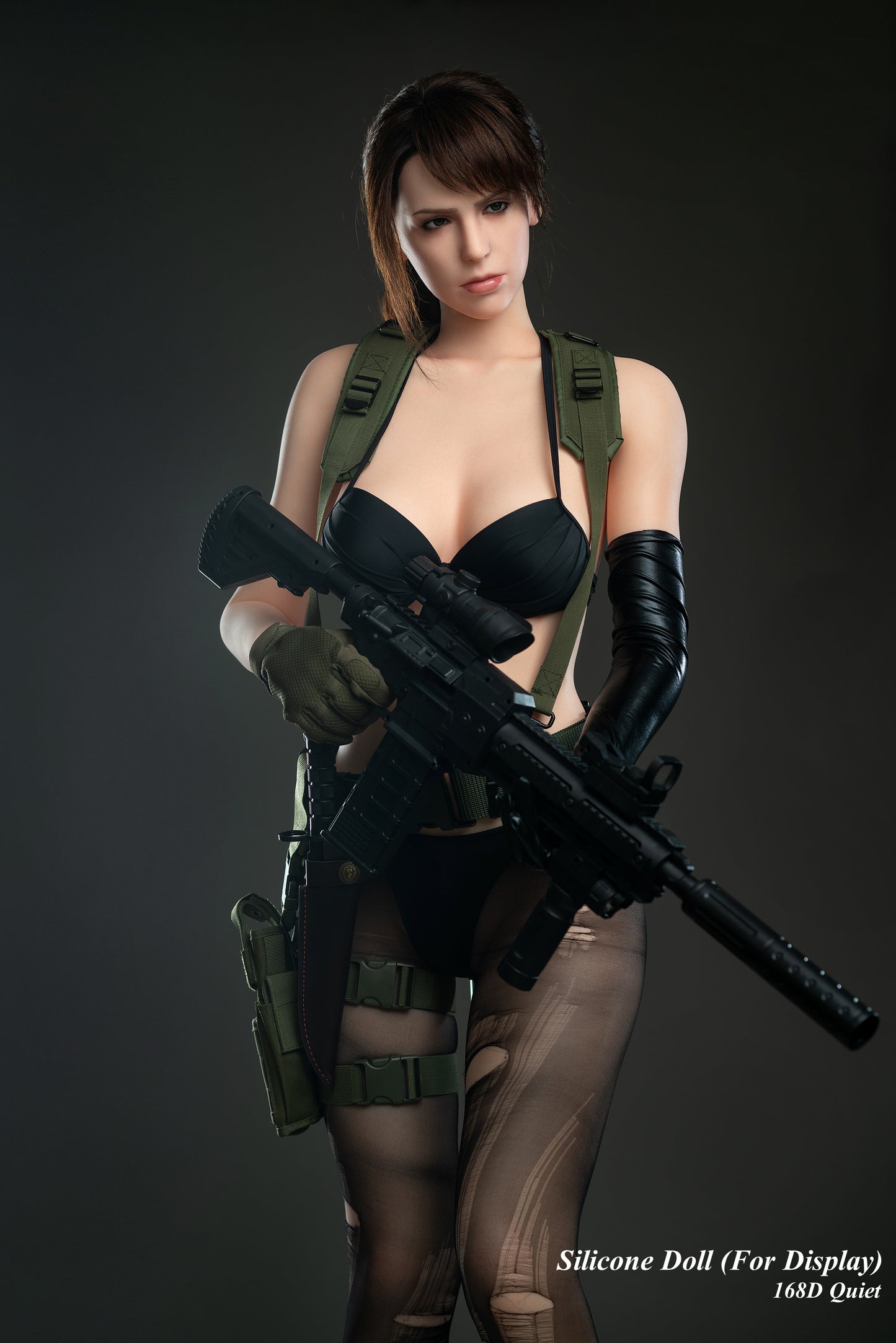 Game Lady Full Silicone Doll Gaming Fashion Display Mannequins For Display [METAL GEAR SOLID V - 168D Quiet]