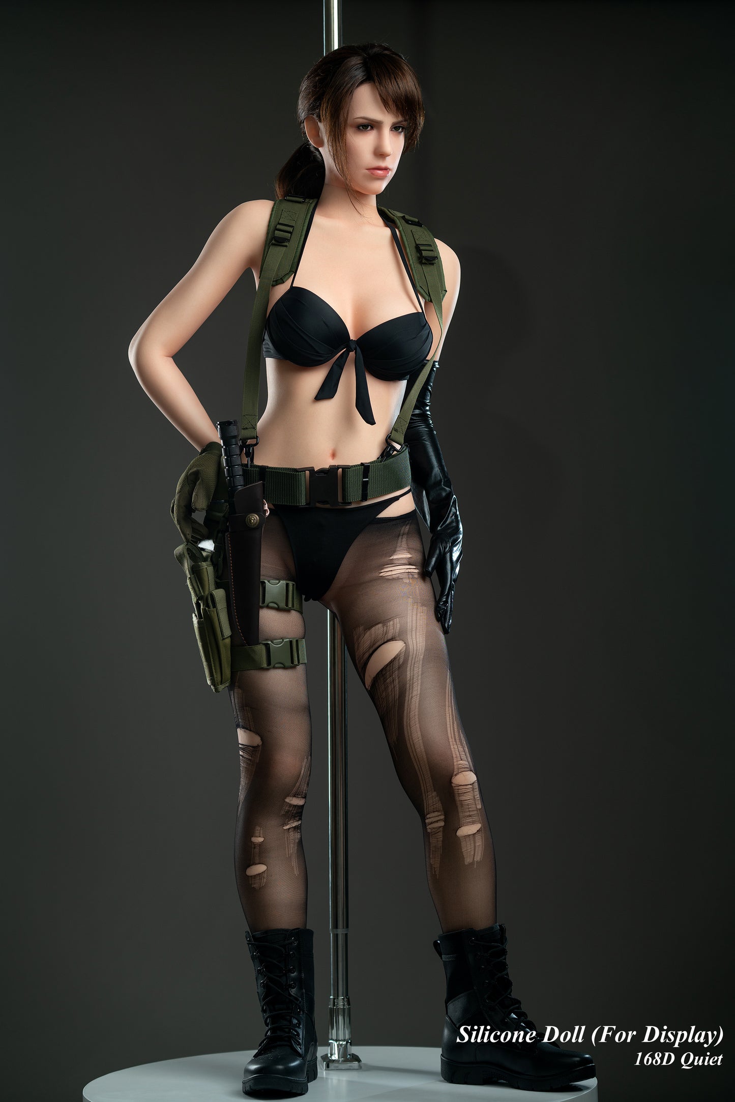 Game Lady Full Silicone Doll Gaming Fashion Display Mannequins For Display [METAL GEAR SOLID V - 168D Quiet]