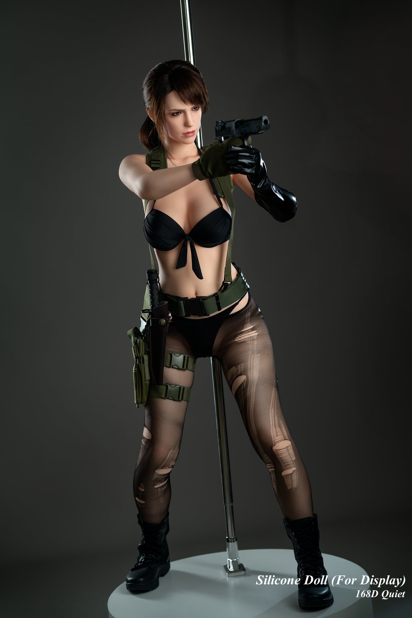 Game Lady Full Silicone Doll Gaming Fashion Display Mannequins For Display [METAL GEAR SOLID V - 168D Quiet]