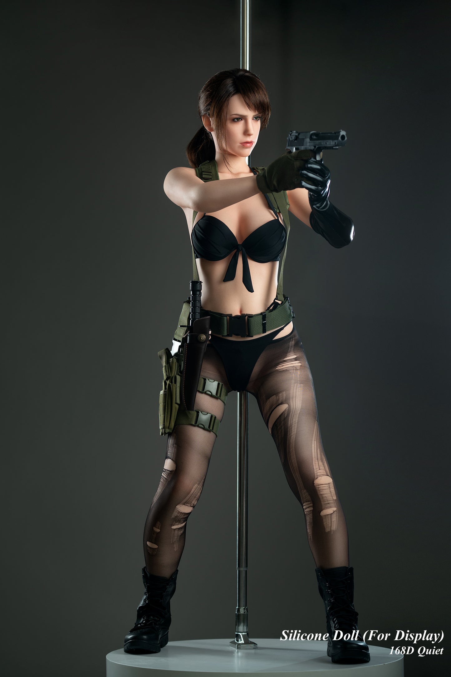 Game Lady Full Silicone Doll Gaming Fashion Display Mannequins For Display [METAL GEAR SOLID V - 168D Quiet]