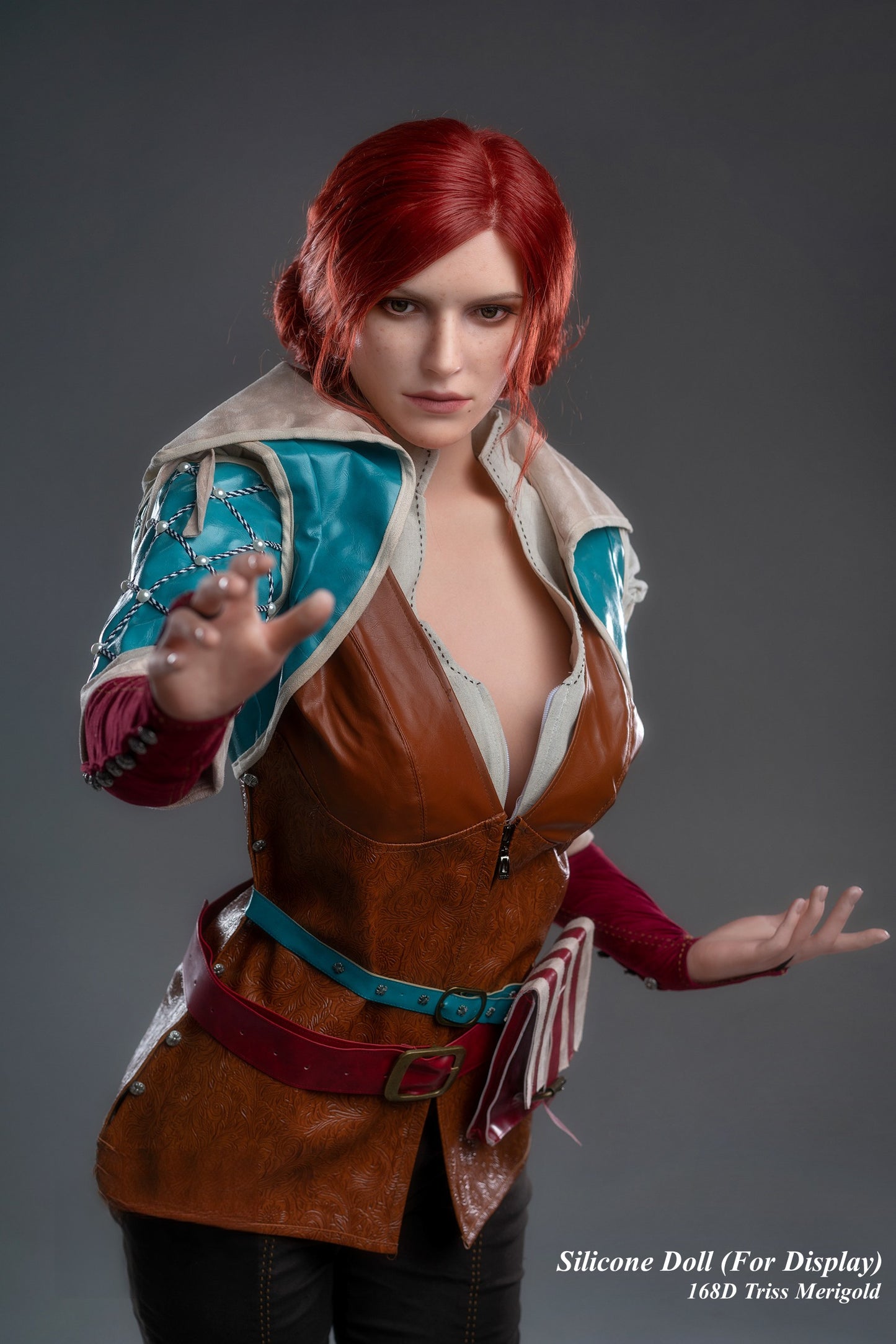 Game Lady Full Silicone Doll Gaming Character Fashion Display Mannequins For Display [THE WITCHER - 168D Triss Merigold]