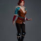 Game Lady Full Silicone Doll Gaming Character Fashion Display Mannequins For Display [THE WITCHER - 168D Triss Merigold]