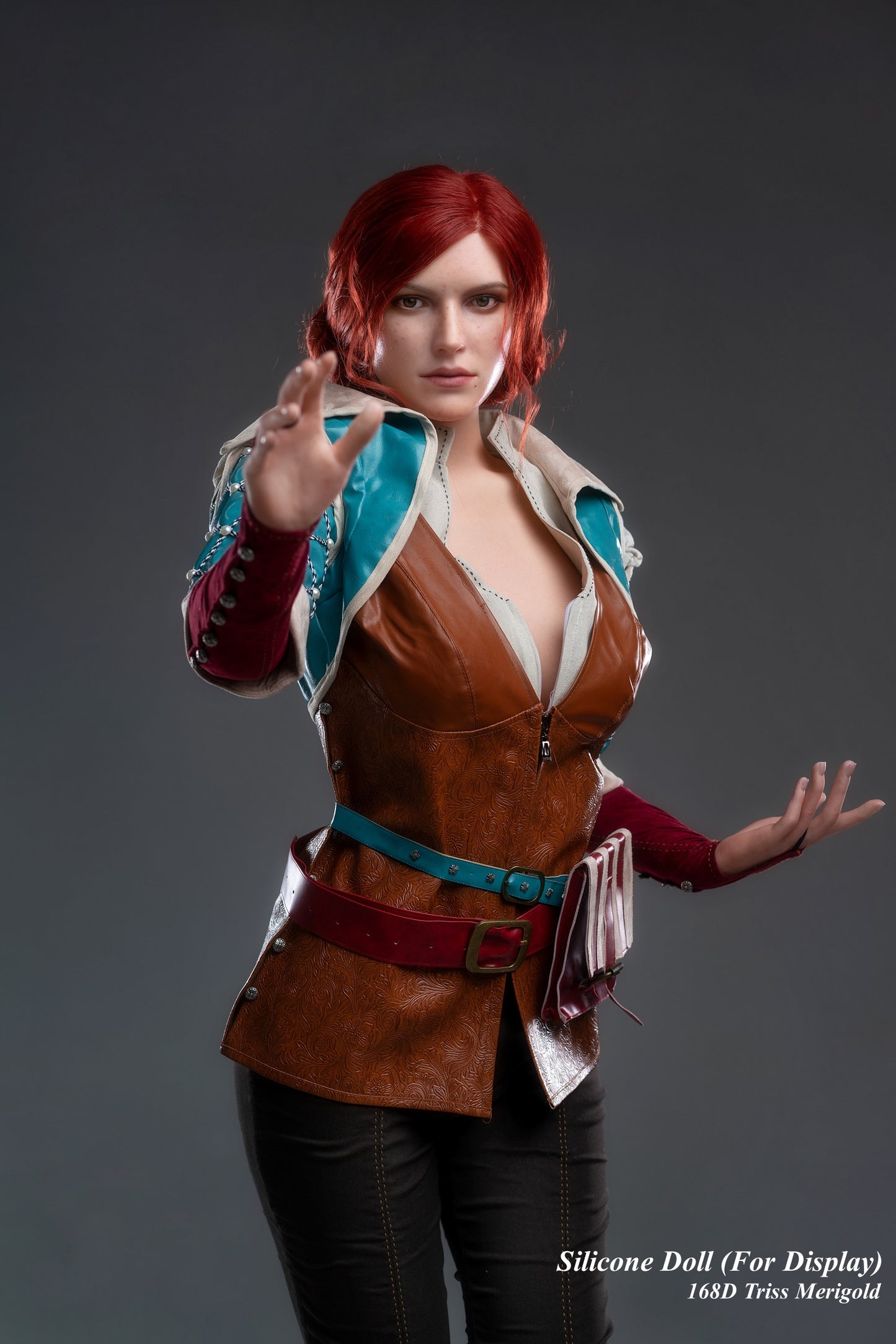 Game Lady Full Silicone Doll Gaming Character Fashion Display Mannequins For Display [THE WITCHER - 168D Triss Merigold]