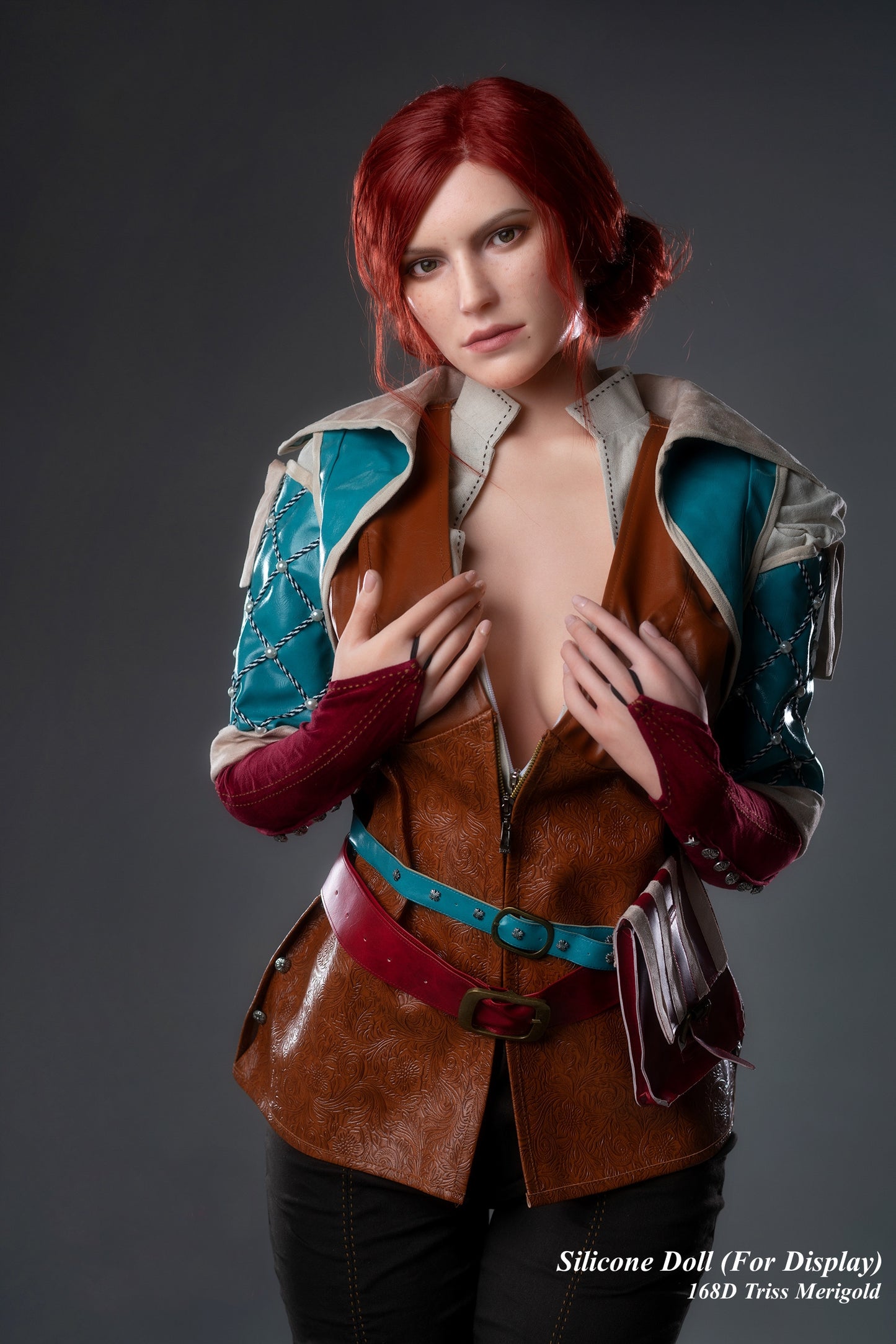 Game Lady Full Silicone Doll Gaming Character Fashion Display Mannequins For Display [THE WITCHER - 168D Triss Merigold]