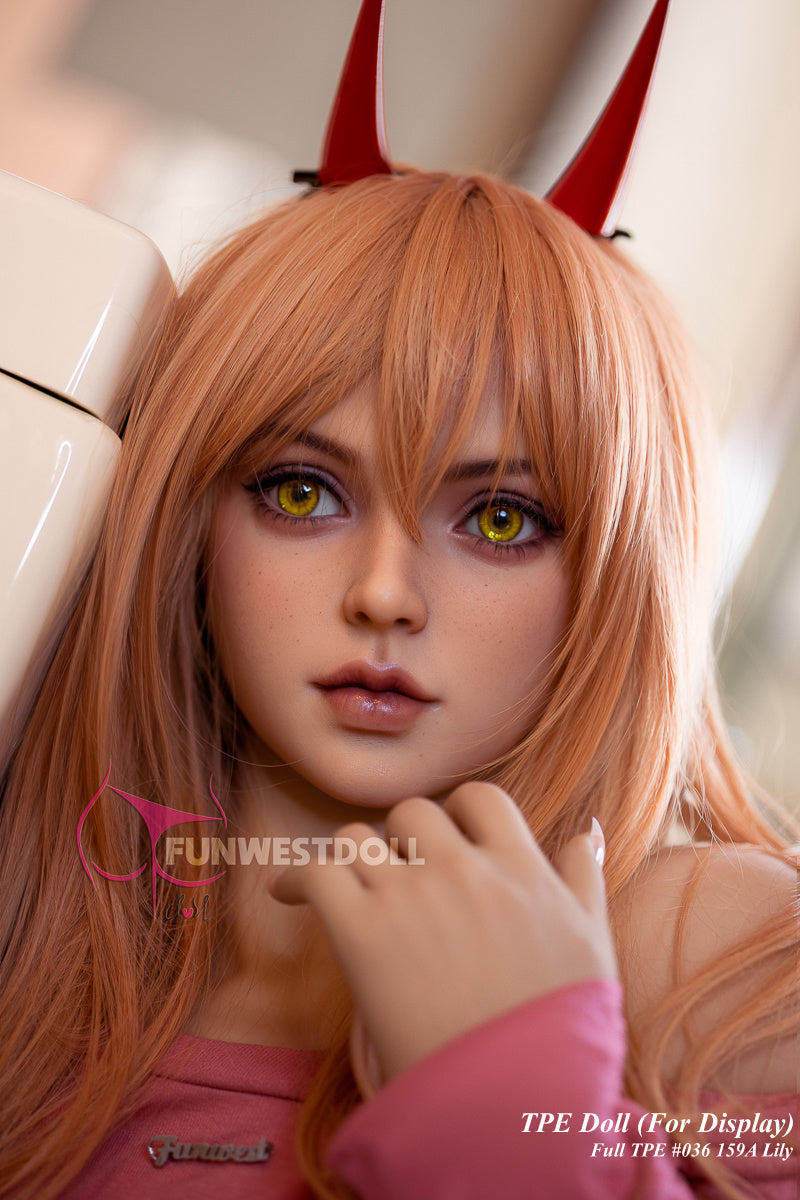 FUNWESTDOLL Full TPE Doll Life-like Fashion Display Mannequins For Display [ Head#036 159A Lily ]